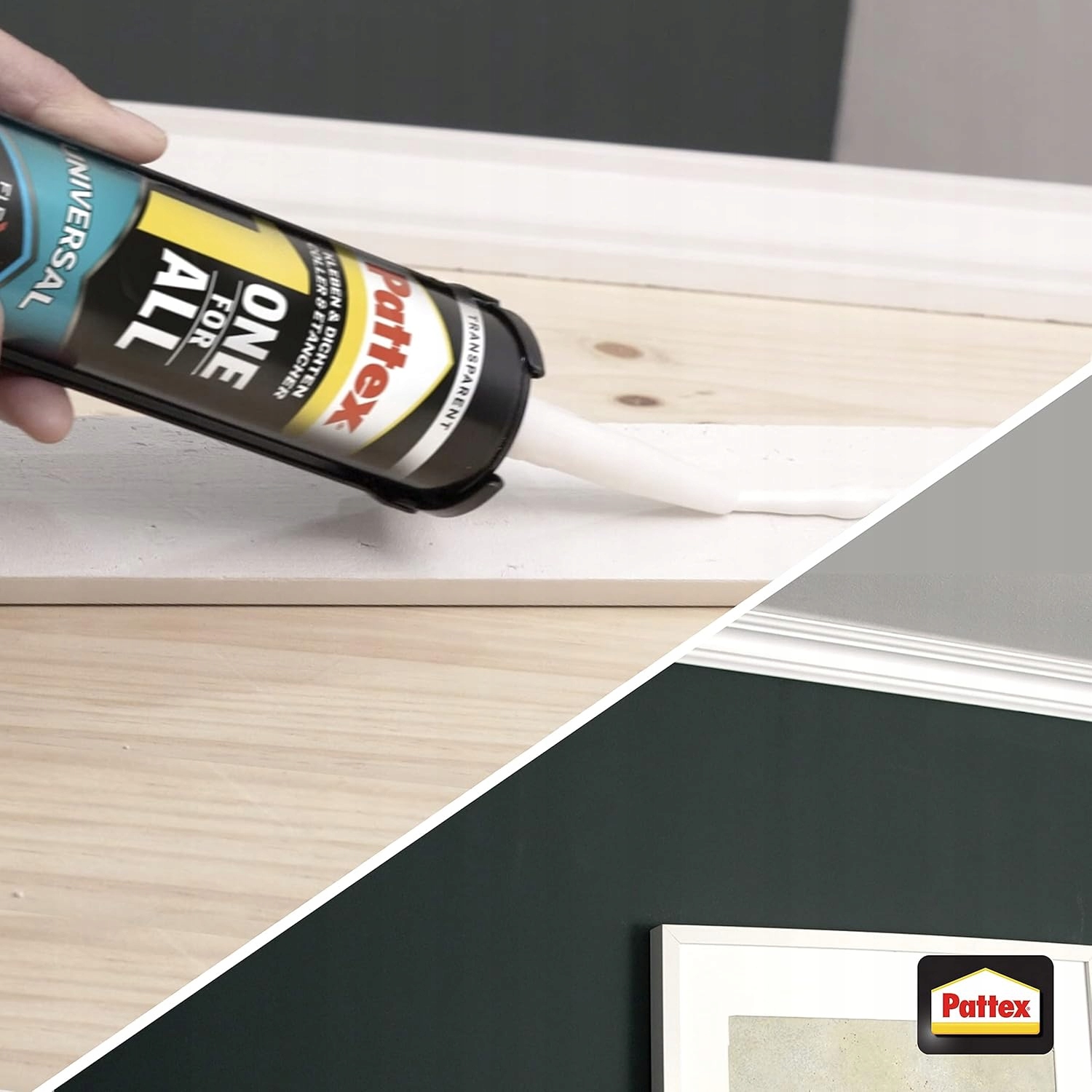 Klej Montażowy Uniwersalny Pattex One4All Bezbarwny Wodoodporny Mocny 290ml