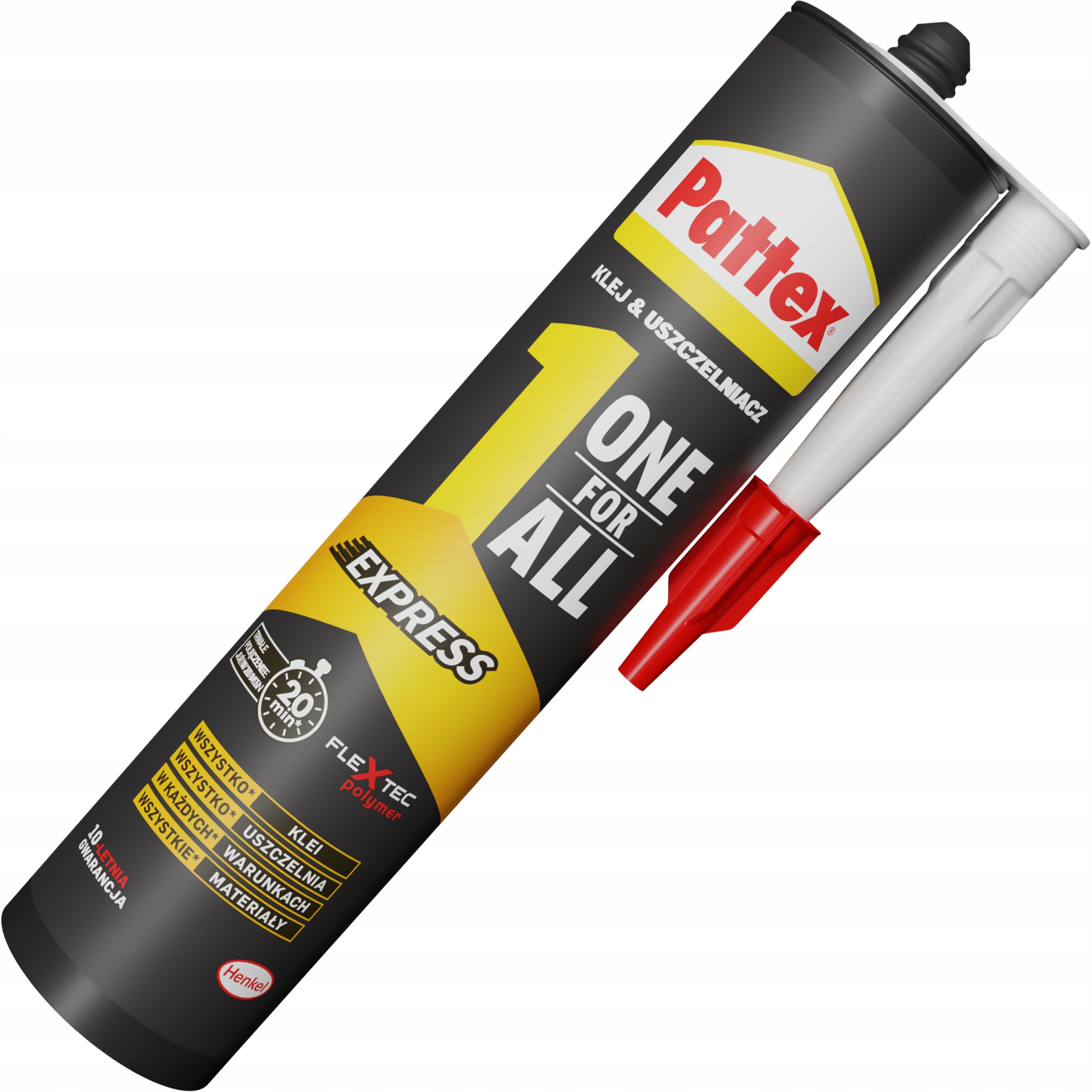 Klej Montażowy Uniwersalny Pattex One4All Express Wodoodporny Mocny 390 ml