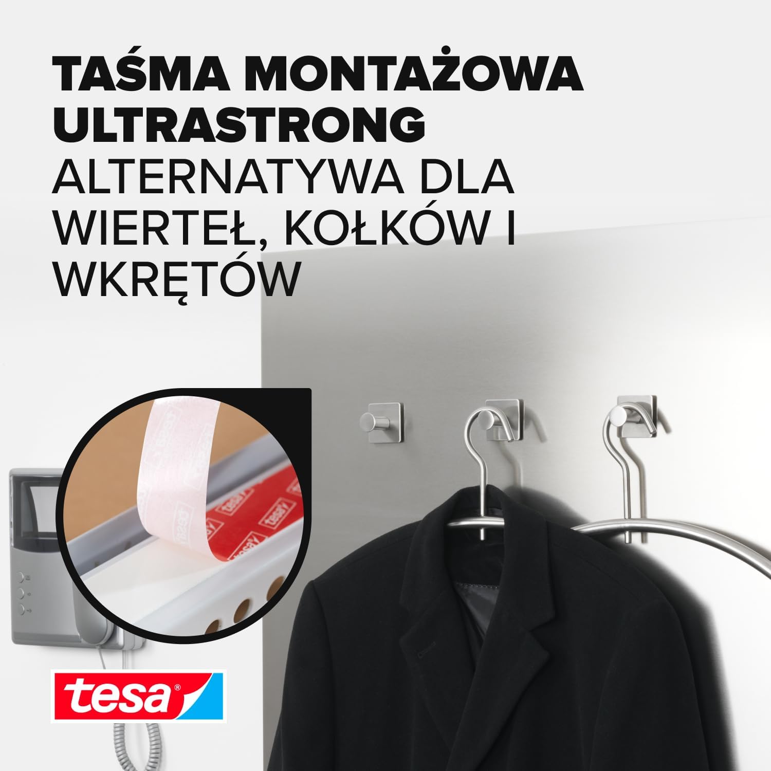 Dwustronna Taśma Klejąca Montażowa Samoprzylepna Tesa 19mm x 1,5 m Piankowa