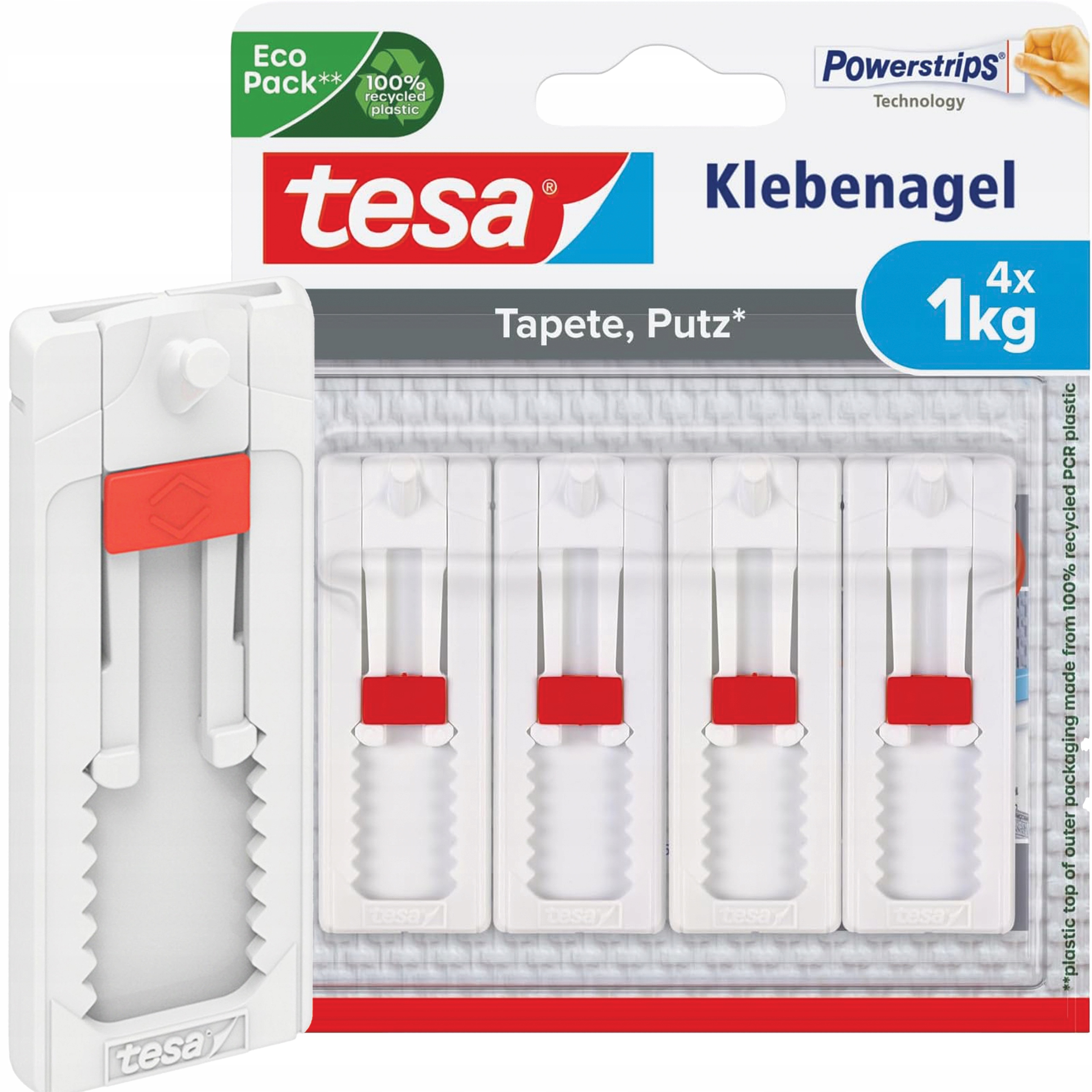 Haczyki Samoprzylepne Tesa Gwóźdź Do Obrazów Regulowany Do Tapet Tynku 1kg