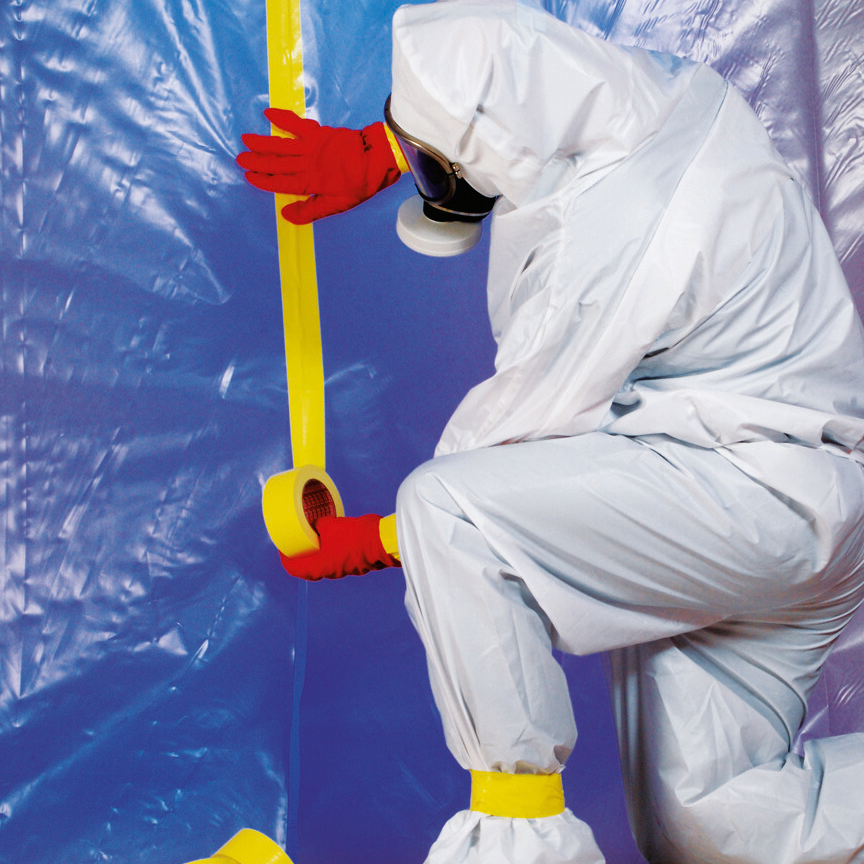 Taśma Naprawcza Uniwersalna Tesa Tkaninowa Wodoodporna 50mm x 25m Czerwona