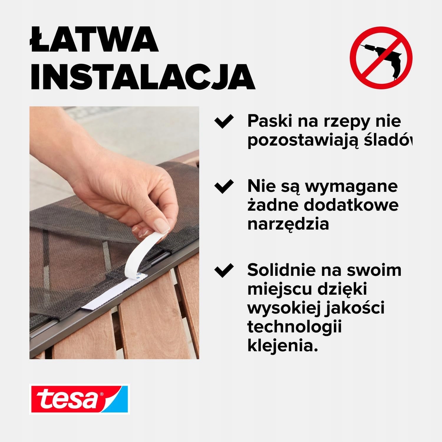 Moskitiera Na Drzwi Lamela Tesa Siatka Okienna Na Owady 120 x 250cm Czarna