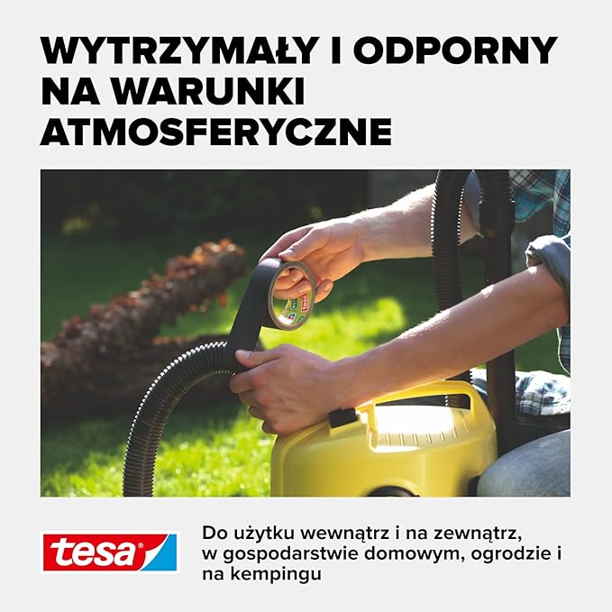 Taśma Naprawcza Samoprzylepna Tesa Eco Mocna Tkaninowa 38mm x 10m Czarna
