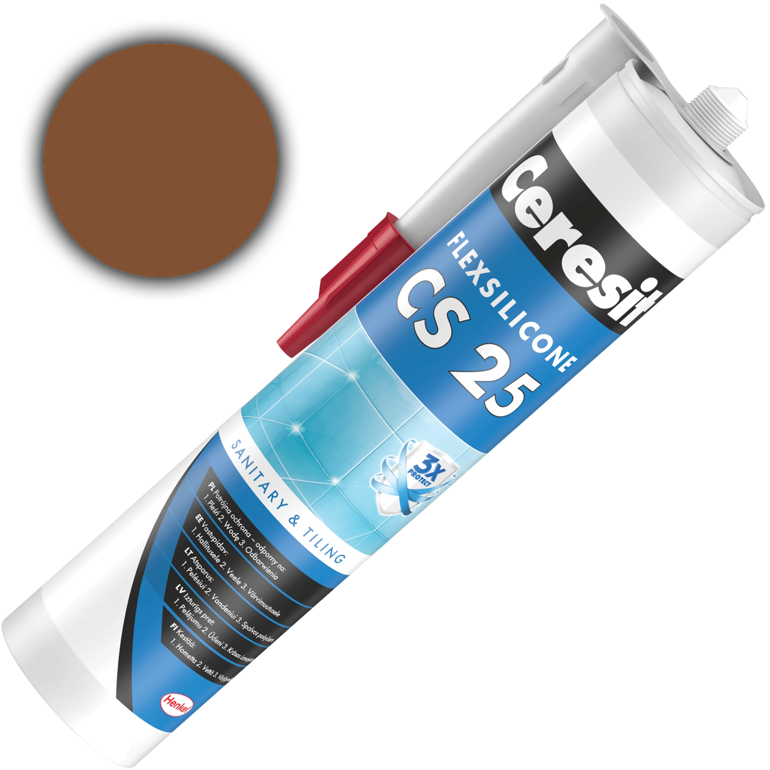 Silikon Sanitarny Ceresit CS25 Uniwersalny Uszczelniacz Siena 280 ml