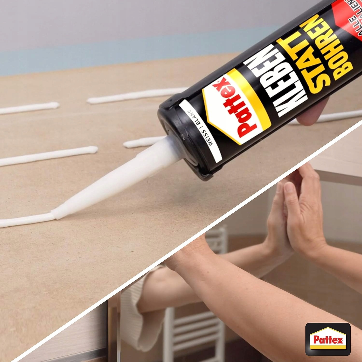 Klej Montażowy Uniwersalny Pattex One4All Błyskawiczna Przyczepność 440 ml