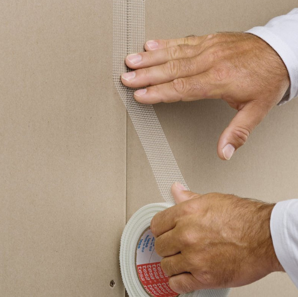 Taśma Łączeniowa do Karton Gipsu Tesa Siatka do Płyt GK 20 m x 50 mm