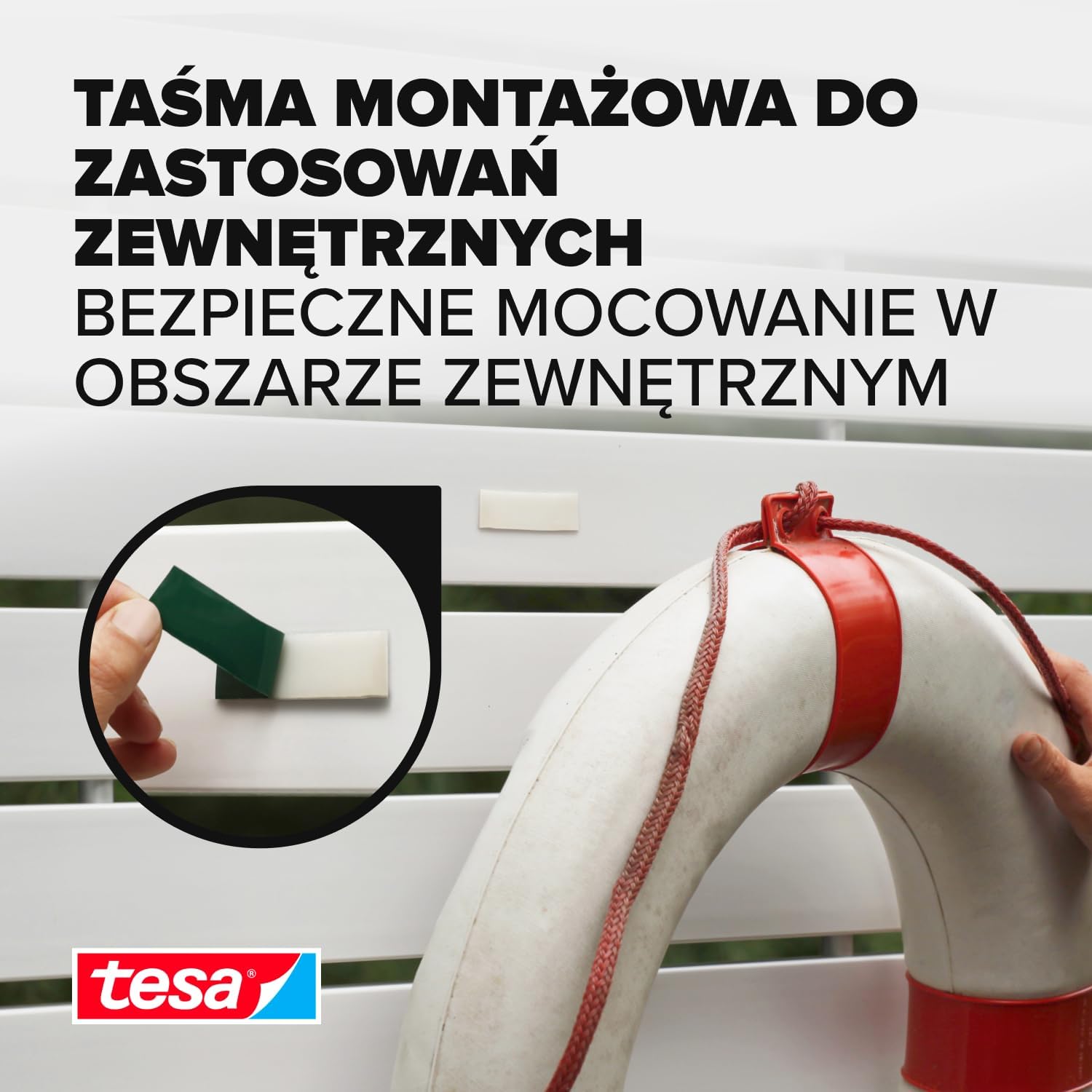 Dwustronna Taśma Klejąca Montażowa Tesa 19mm x 5 m Wodoodporna Piankowa