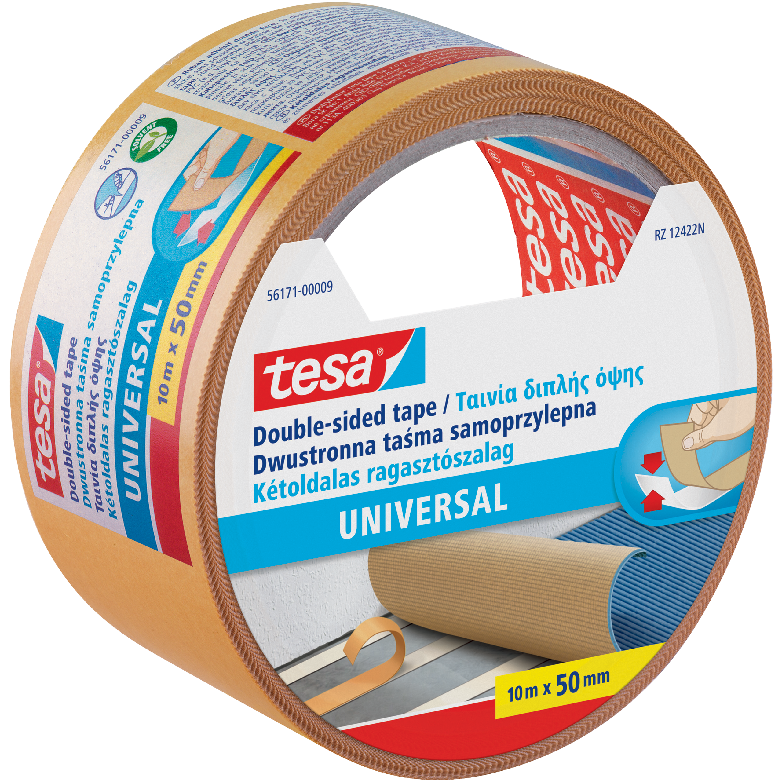 Dwustronna Taśma Montażowa Tesa Do Dywanów Wykładzin Mocna 10m x 50mm