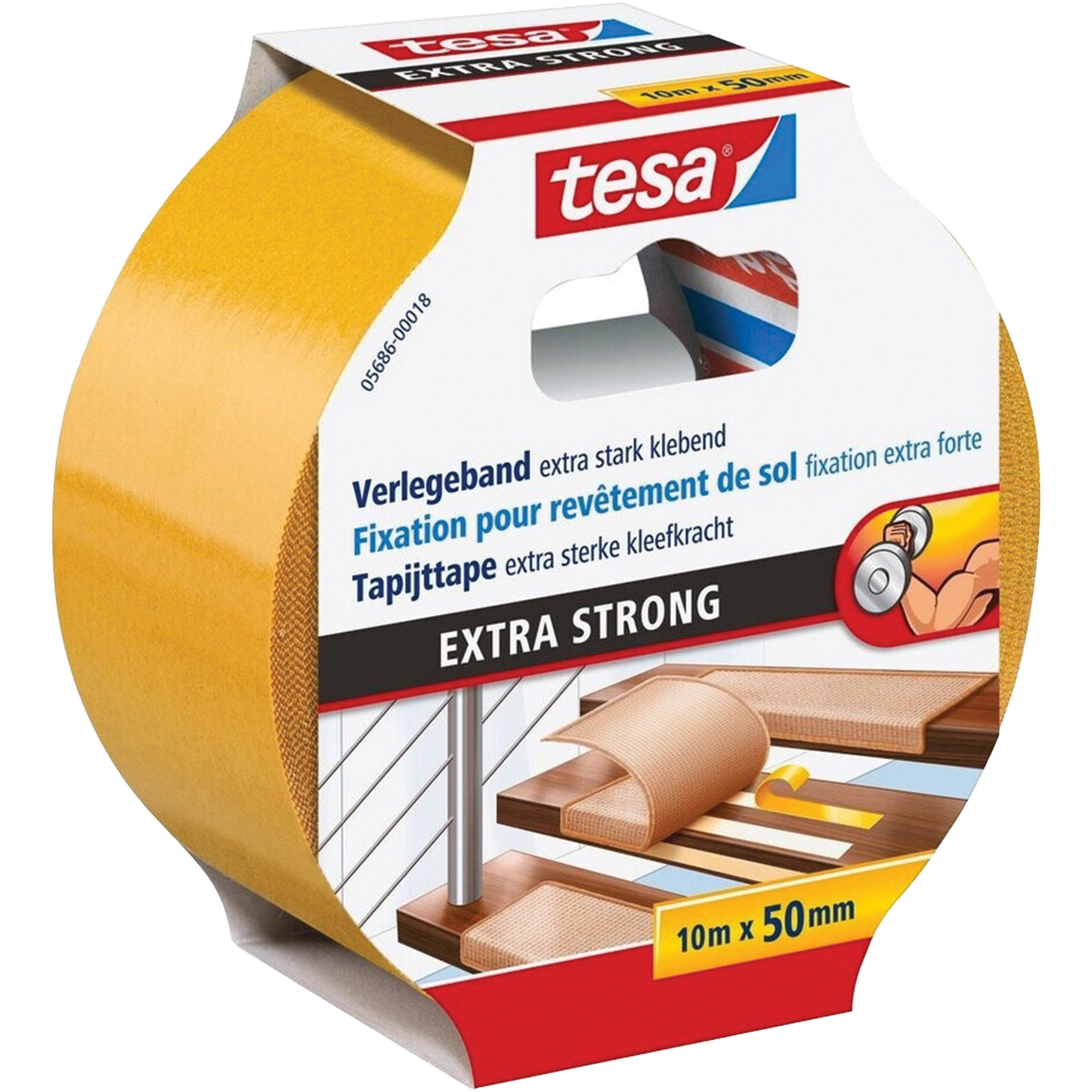 Dwustronna Taśma Montażowa Tesa Do Wykładzin Dywanów 50mm x 10m Mocna