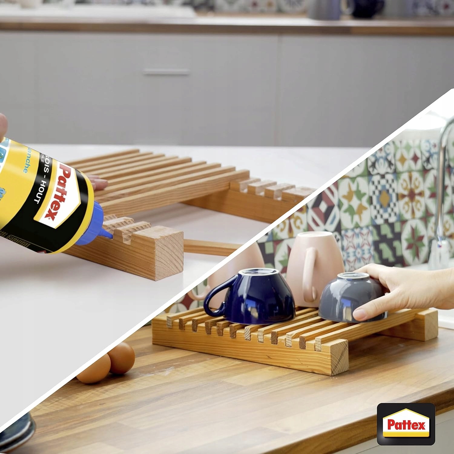 Klej Do Drewna Wodoodporny Pattex Super Mocny Przezroczysty D3 750 ml