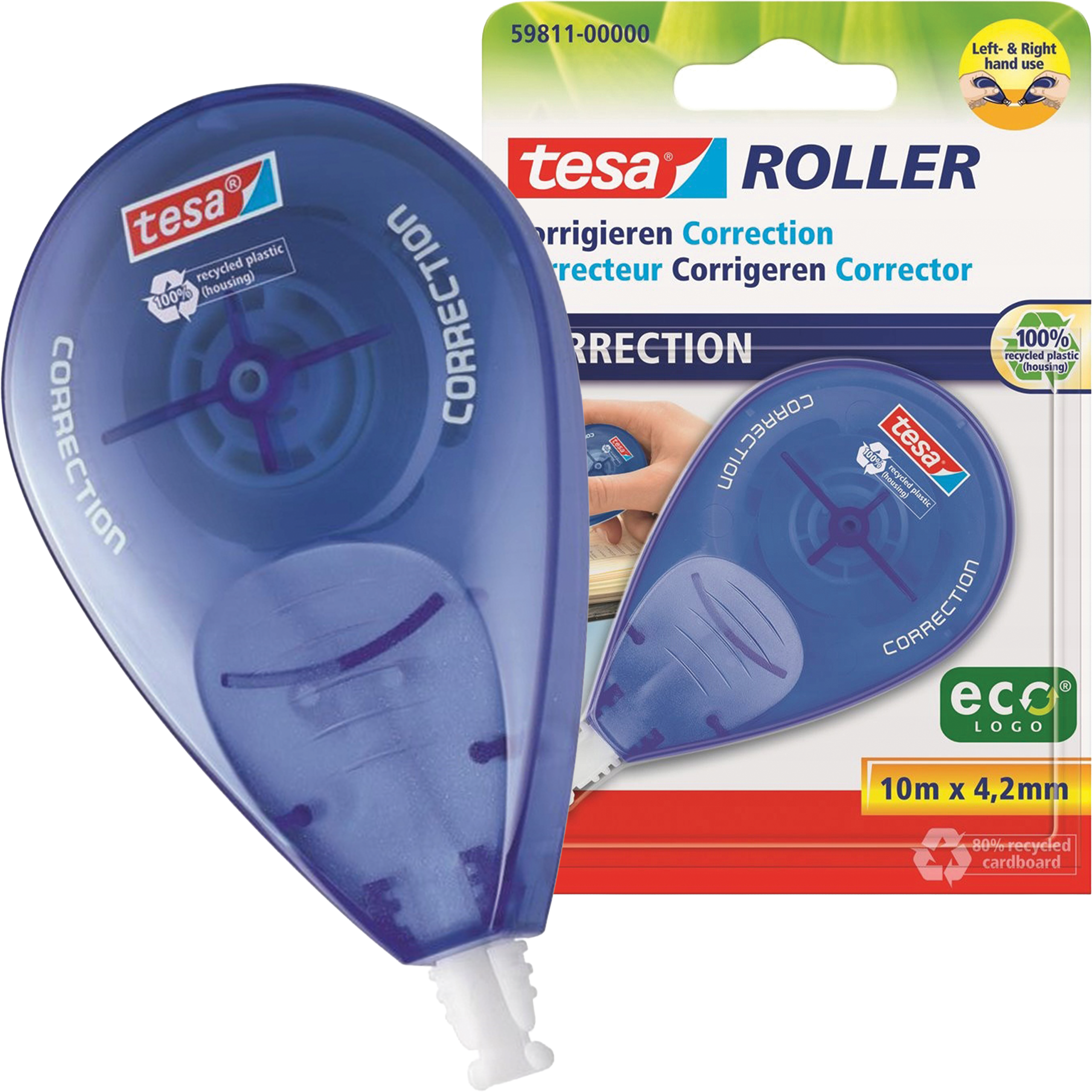 Korektor Myszka W Taśmie Tesa Wydajny Szkolny Biurowy 42mm x 10m