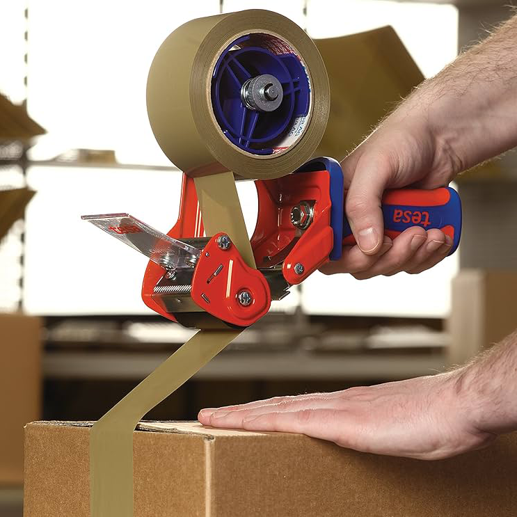 Taśma Klejąca Pakowa Tesa 4089 Kauczuk 75mm x 66m Mocna Brązowa Solvent