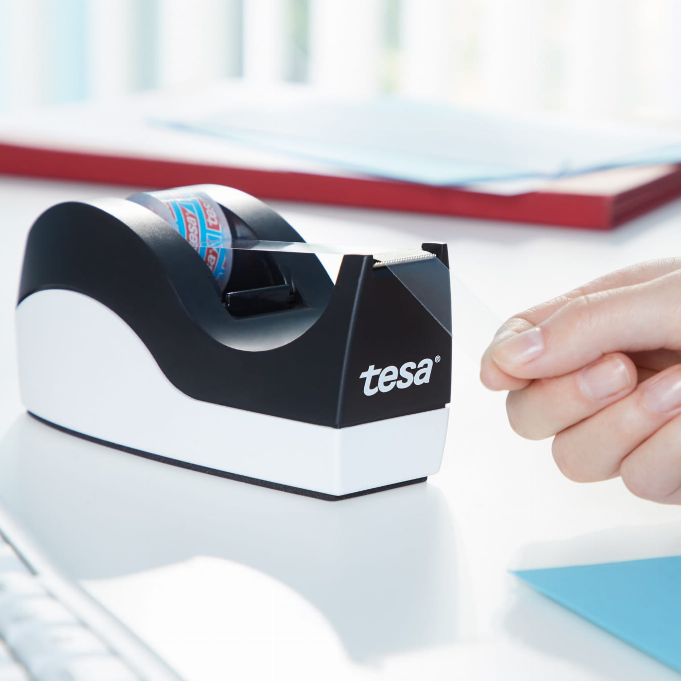 Dyspenser Podajnik Do Taśmy Biurowej Klejącej Tesa ORCA + Taśma Klejąca