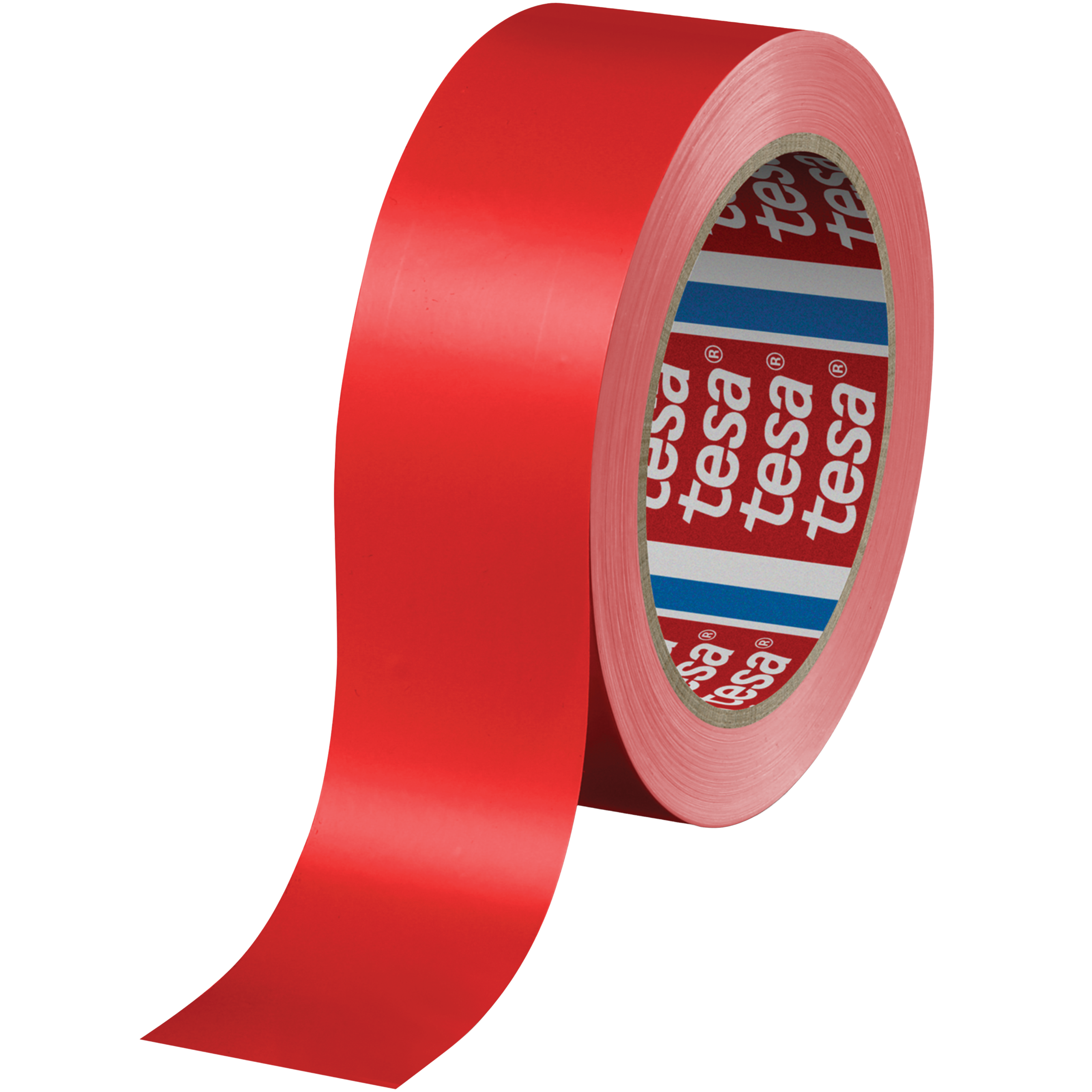 Taśma Klejąca Pakowa Tesa 60404 PVC SPVC Kauczuk 25mm x 66m Mocna Czerwona