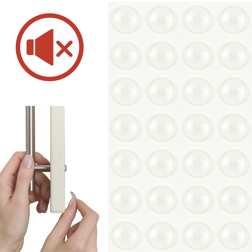 Podkładki Odbojniki Wygłuszające Samoprzylepne Tesa Meblowe 8 mm 28 szt