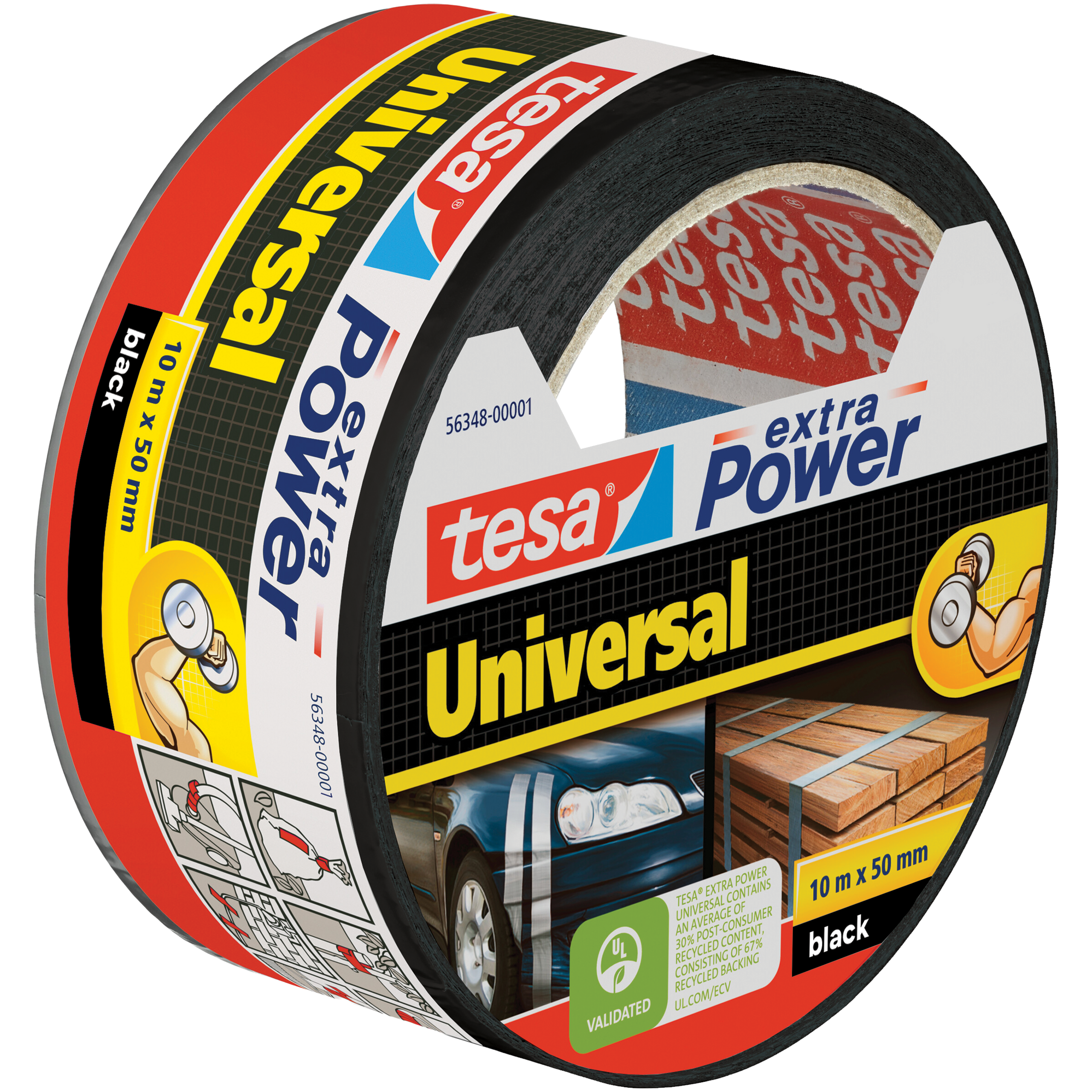 Taśma Naprawcza Duct Tape Tesa Mocna Wodoodporna 50 mm x 10 m Czarna