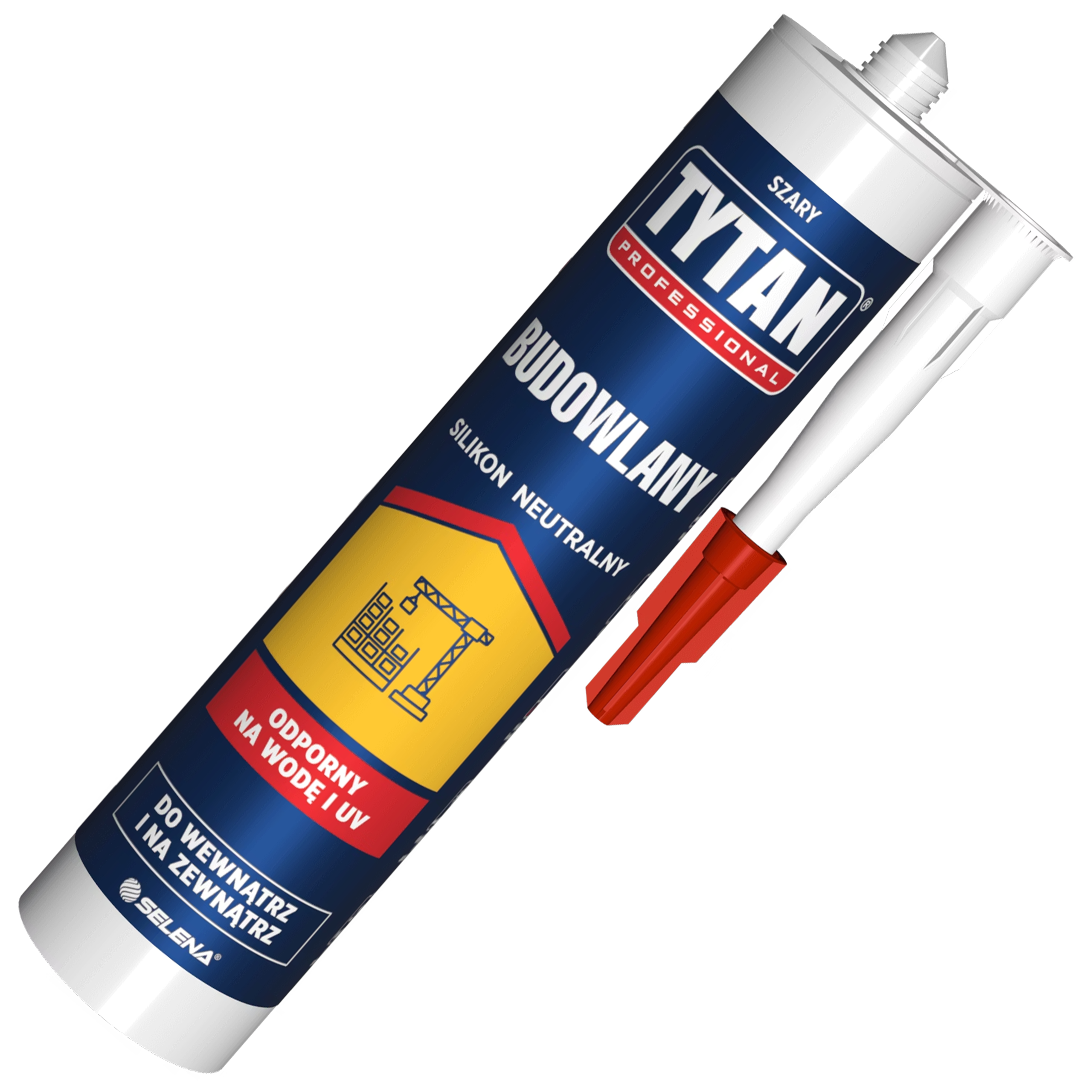 Silikon Budowlany Neutralny Tytan Uniwersalny Uszczelniacz Szary 280ml