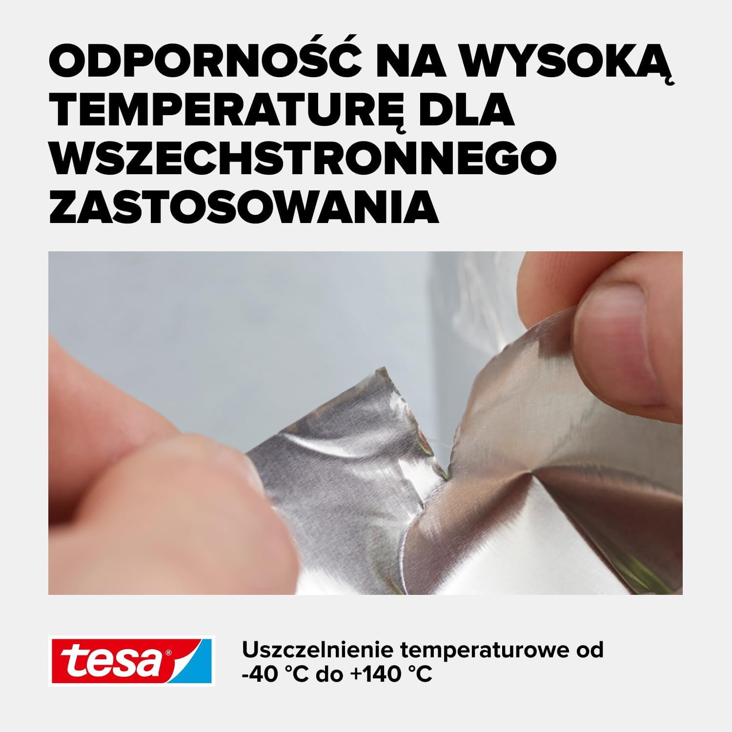 Taśma Aluminiowa Naprawcza Uszczelniająca Tesa Wodoodporna 50 mm x 10 m