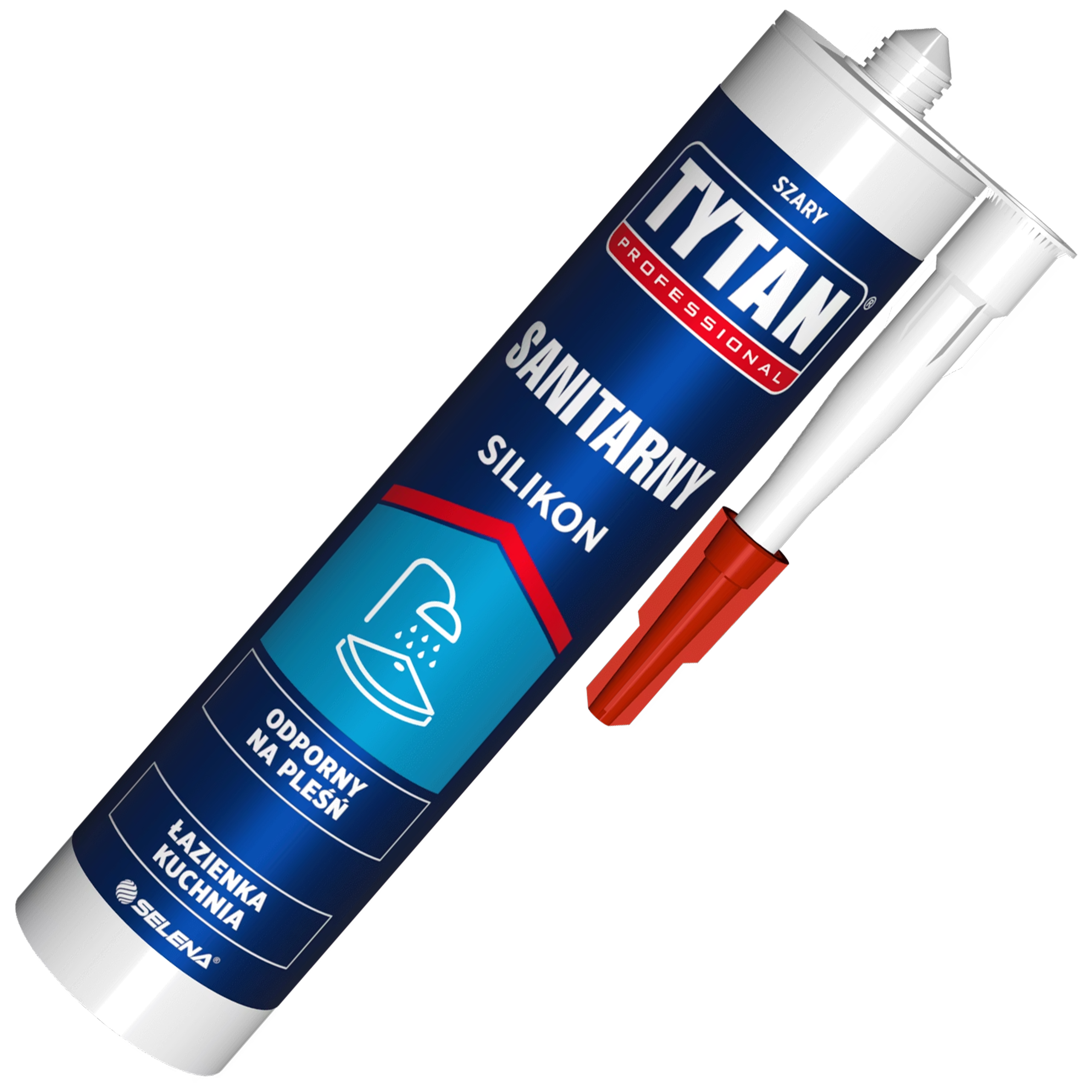 Silikon Sanitarny Tytan Professional Uniwersalny Uszczelniacz Szary 280ml