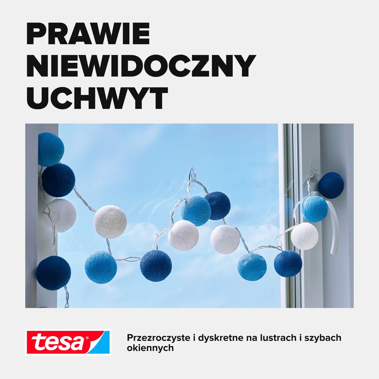 Haczyki Samoprzylepne Tesa Powerstrips Do Wieszania Ozdób Przezroczyste