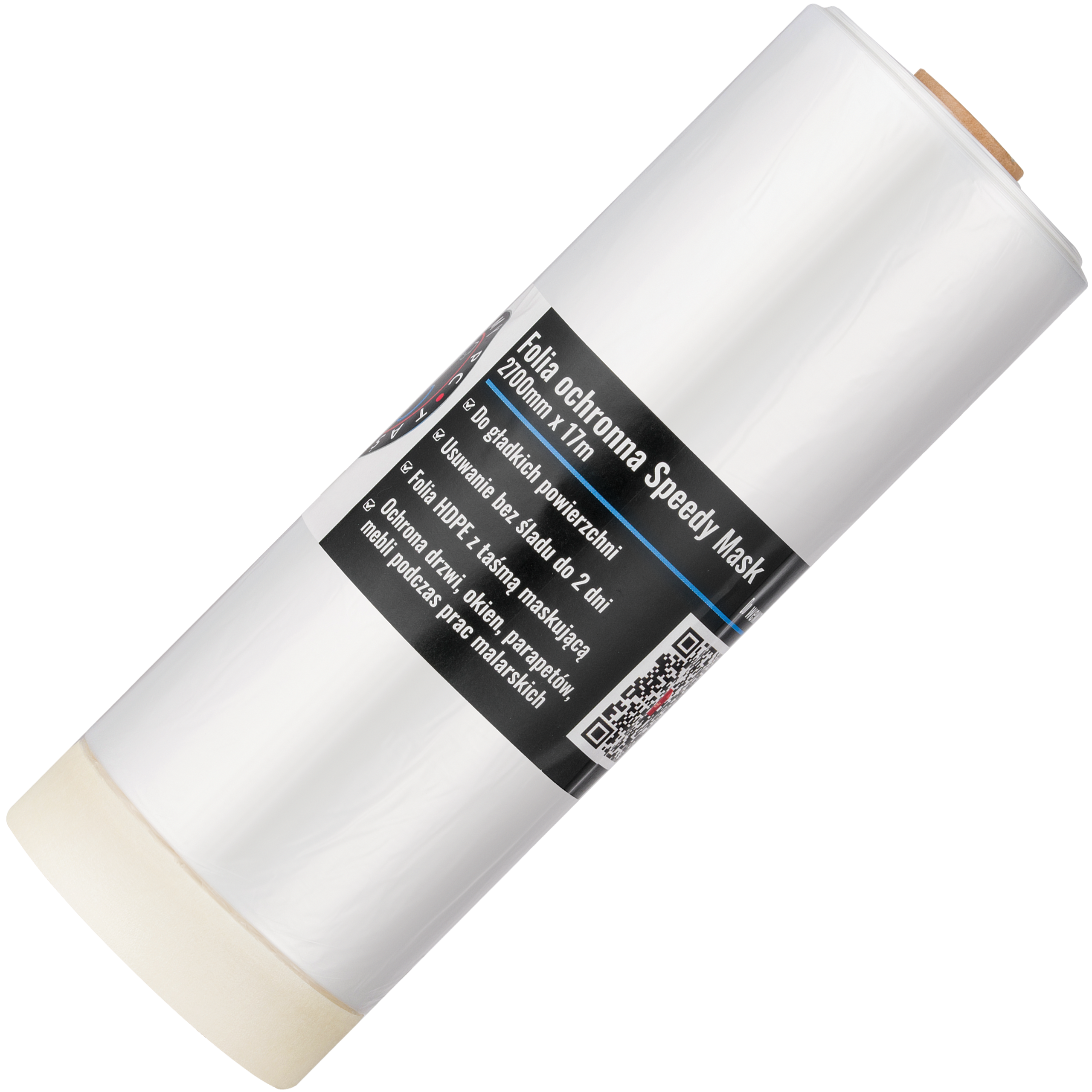 Folia Malarska Ochronna Z Taśmą 17 m x 2700 mm Antychlap Speedy Mask
