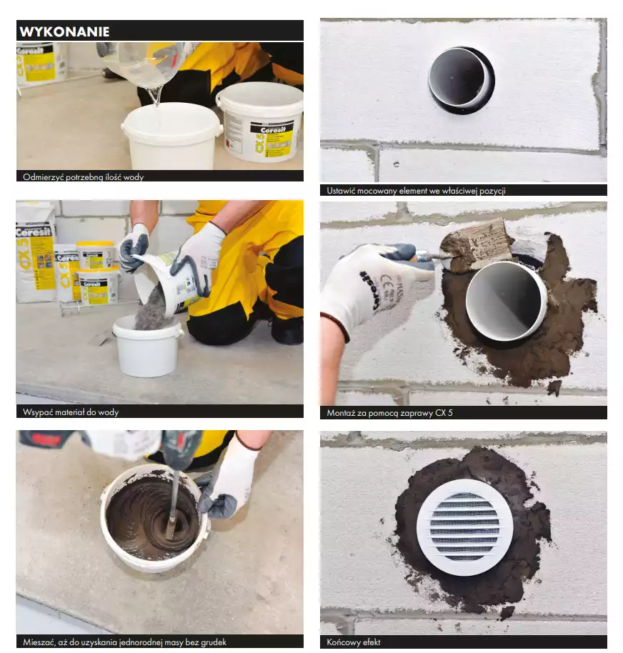 Zaprawa Cementowa Ceresit CX15 STRONG Cement Montażowy Do Betonu 25kg