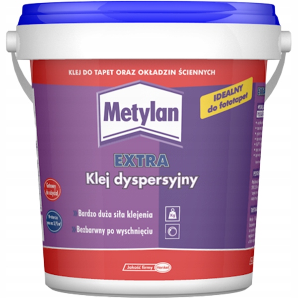Klej Do Tapet Uniwersalny Metylan Extra Klej Dyspersyjny Bezbarwny 750 ml