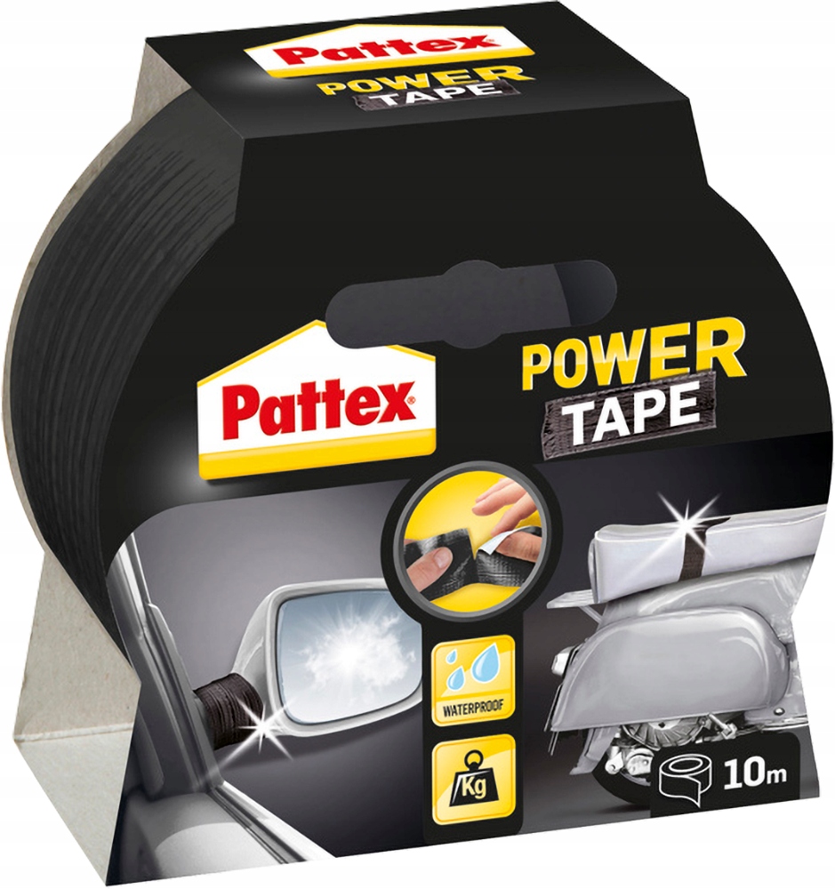 Taśma Klejąca Naprawcza Pattex Power Tape 48mm x 10m Czarna Mocna Duct Tape