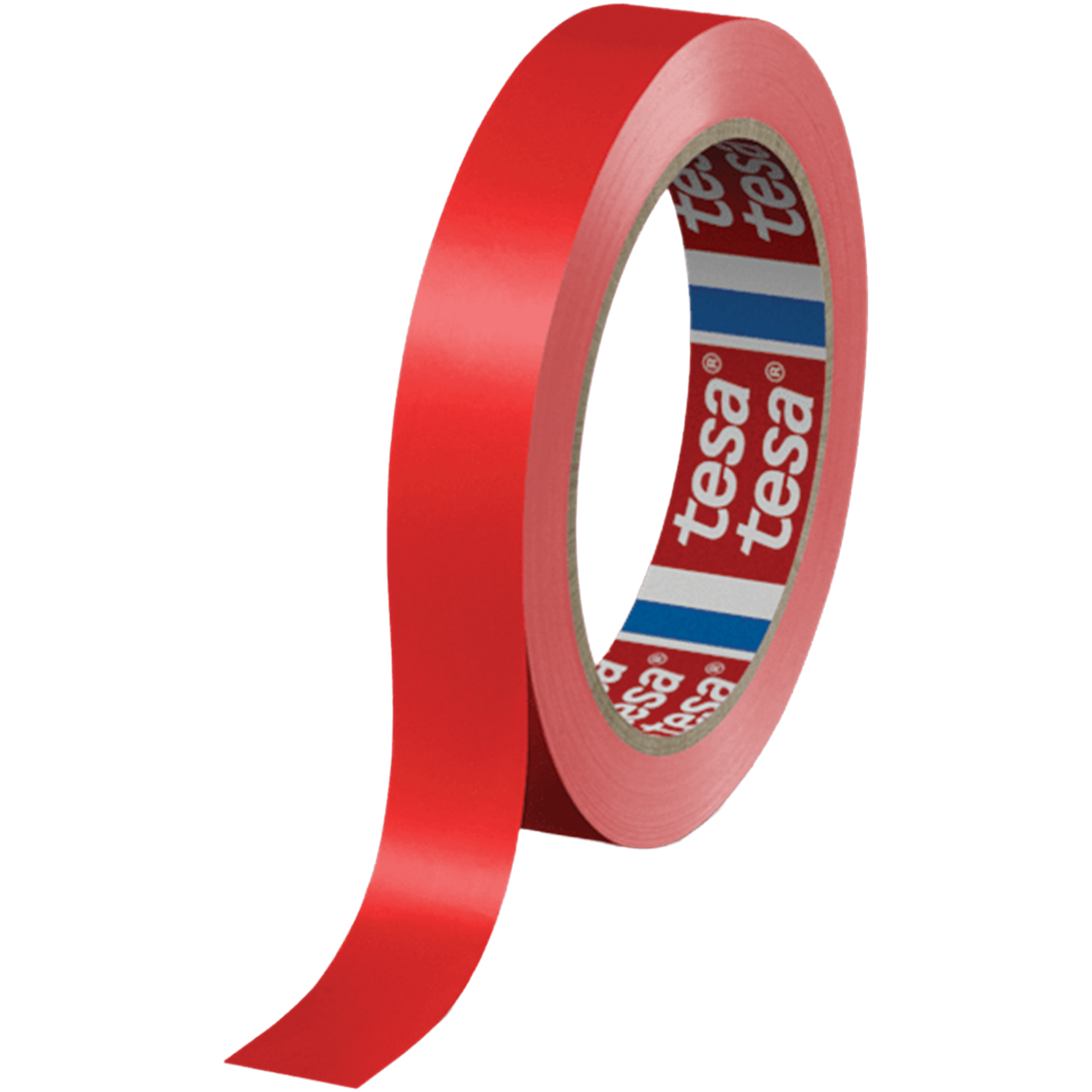 Taśma Klejąca Pakowa Tesa 60404 PVC SPVC Kauczuk 15mm x 66m Mocna Czerwona