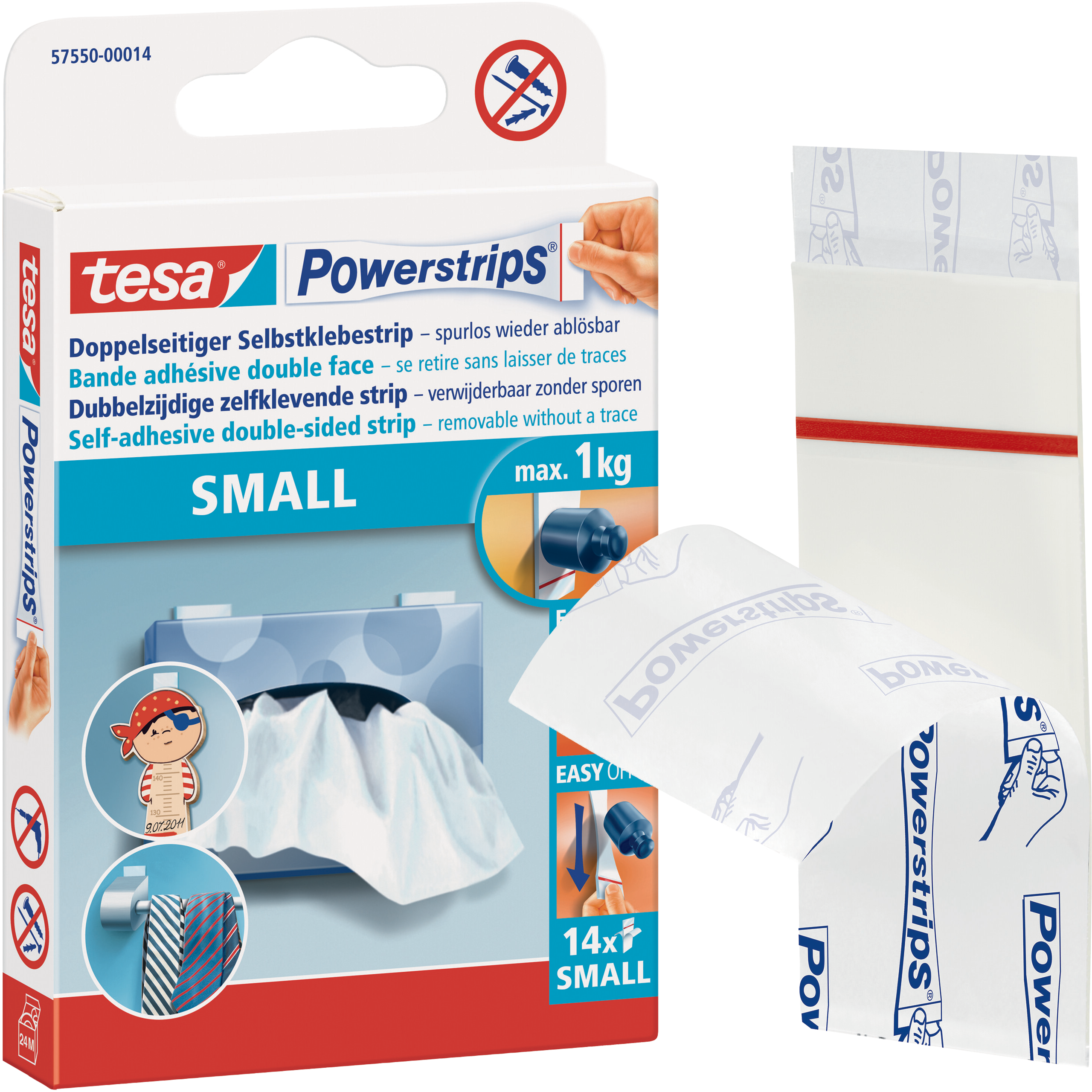 Plastry Montażowe Tesa Paski Samoprzylepne Do Ozdób Dekoracji 1 kg 14 szt