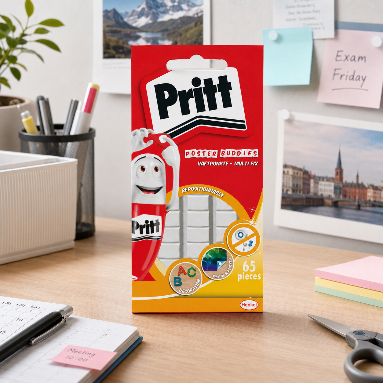 Masa Mocująca Samoprzylepna Pritt On&Off Klejąca Montażowa Biała 35g 65 szt
