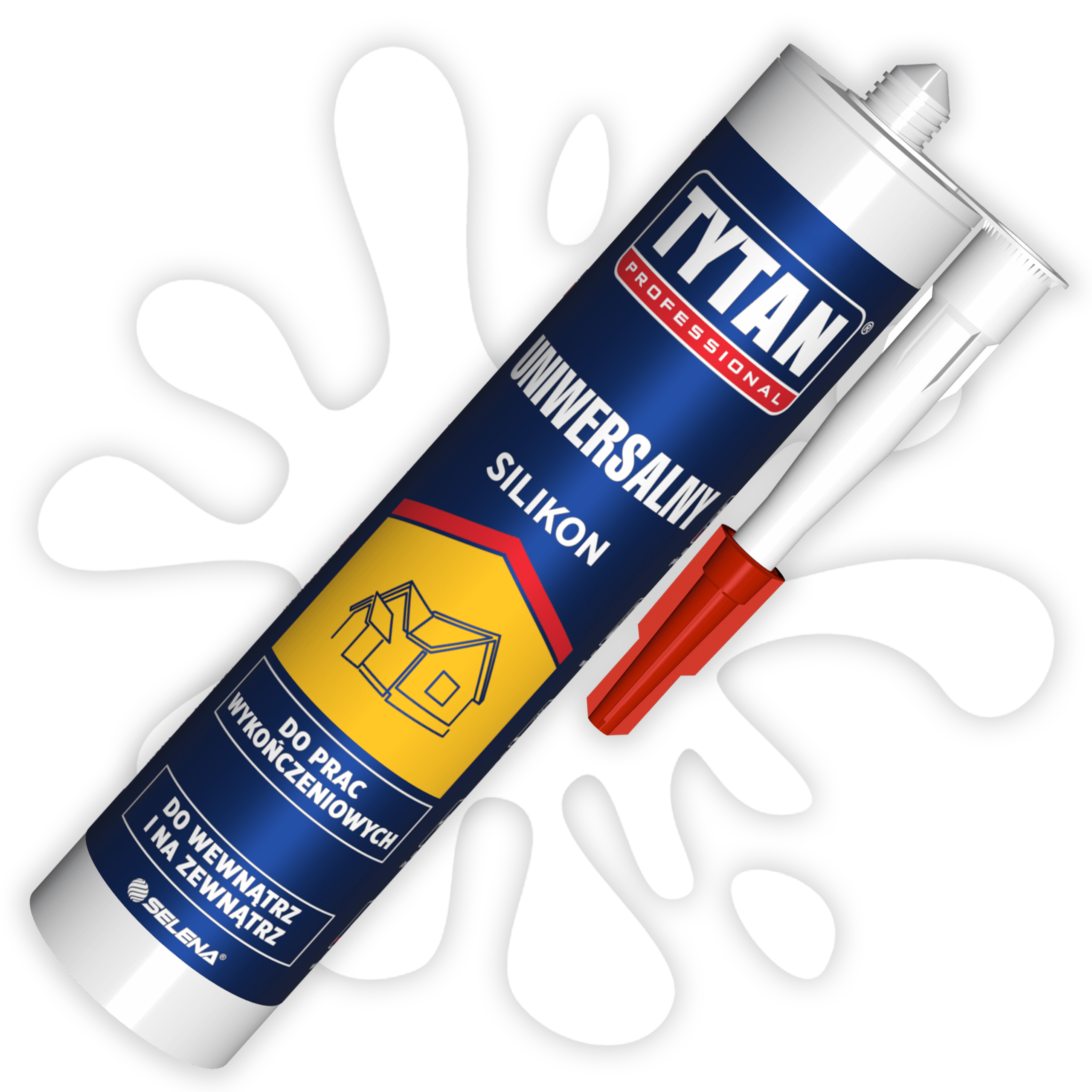 Silikon Uniwersalny Tytan Professional Elastyczny Uszczelniacz Biały 280 ml