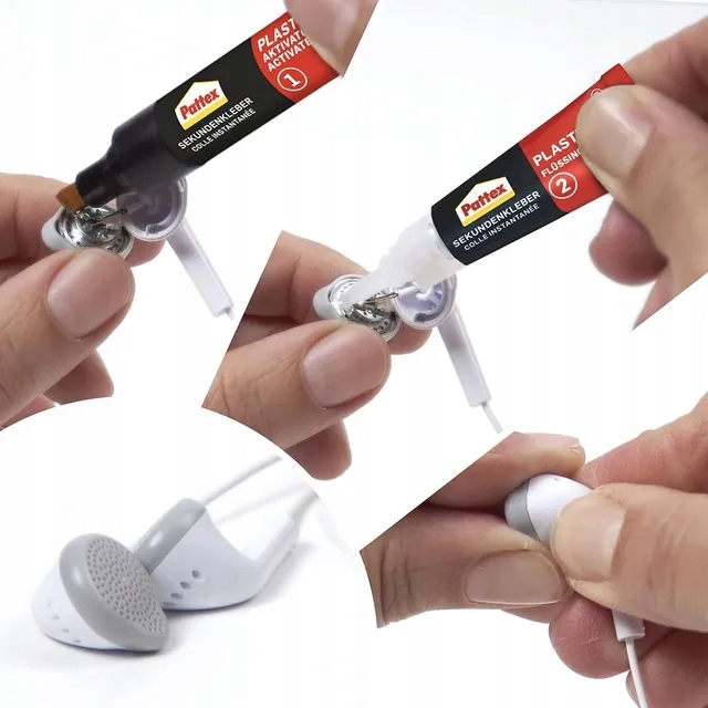 Klej Do Plastiku Pattex Super Glue Mocny Bezbarwny Szybkoschnący 2 g + 4 ml