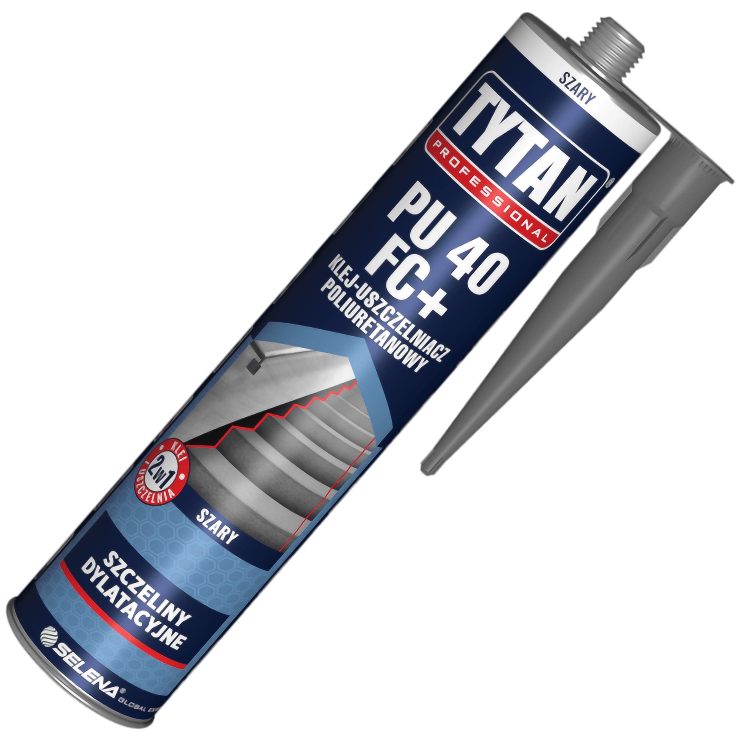 Klej Uszczelniacz Poliuretanowy Tytan PU40 FC+ Do Dylatacji Szary 300 ml