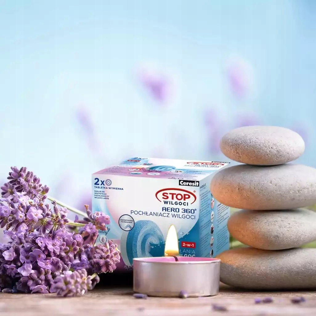 Ceresit Pochłaniacz Wilgoci Wkłady Aero 360 Tabletki Lawendowe 2 x 450g