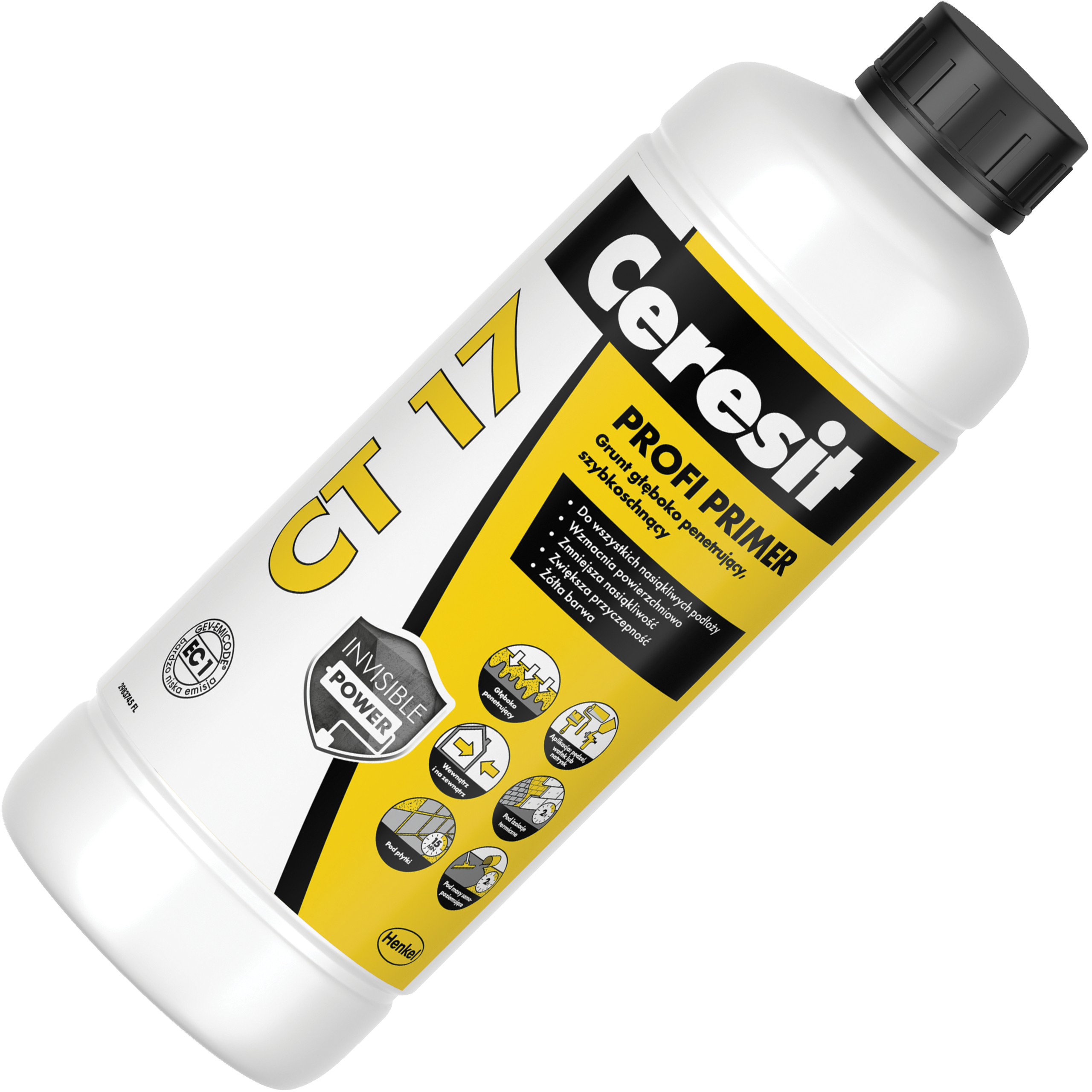 Grunt Głęboko Penetrujący Ceresit CT17 Wydajny Preparat Gruntujący 1 L