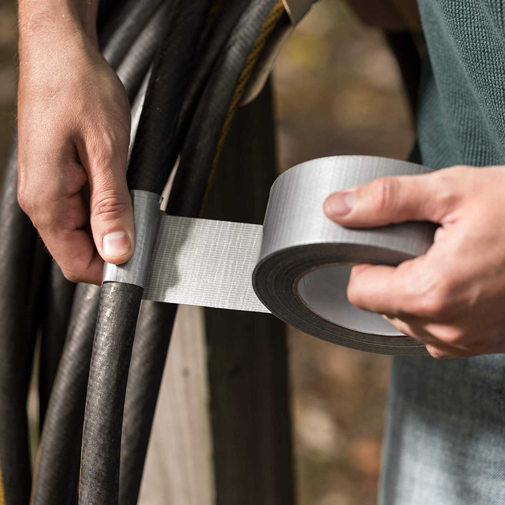 Taśma Klejąca Naprawcza Duct Tape 5 m x 50 mm Mocna Uszczelniająca Srebrna