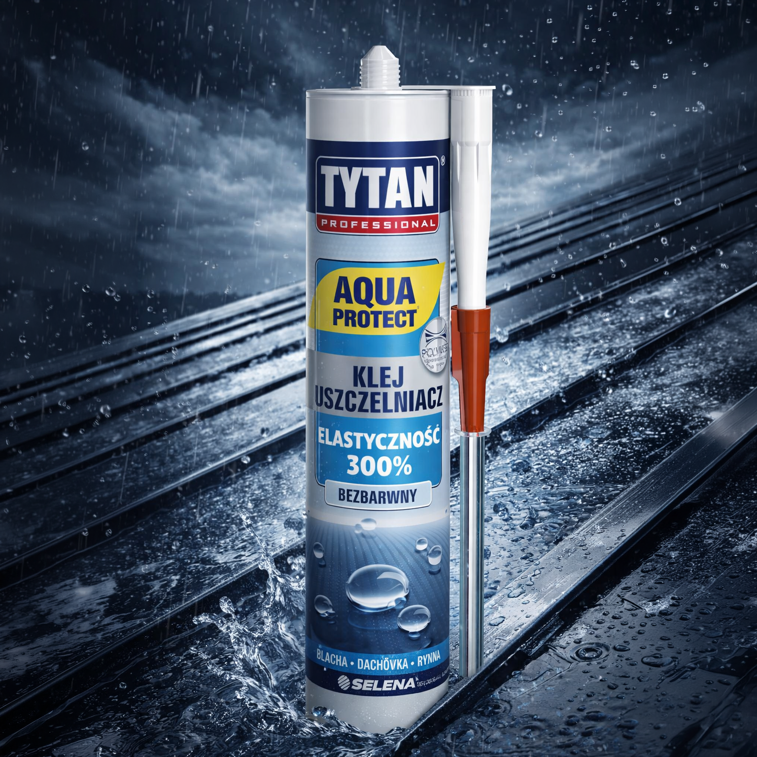 Klej Uszczelniacz Tytan Aqua Protect Bezbarwny Uniwersalny Mocny 280 ml