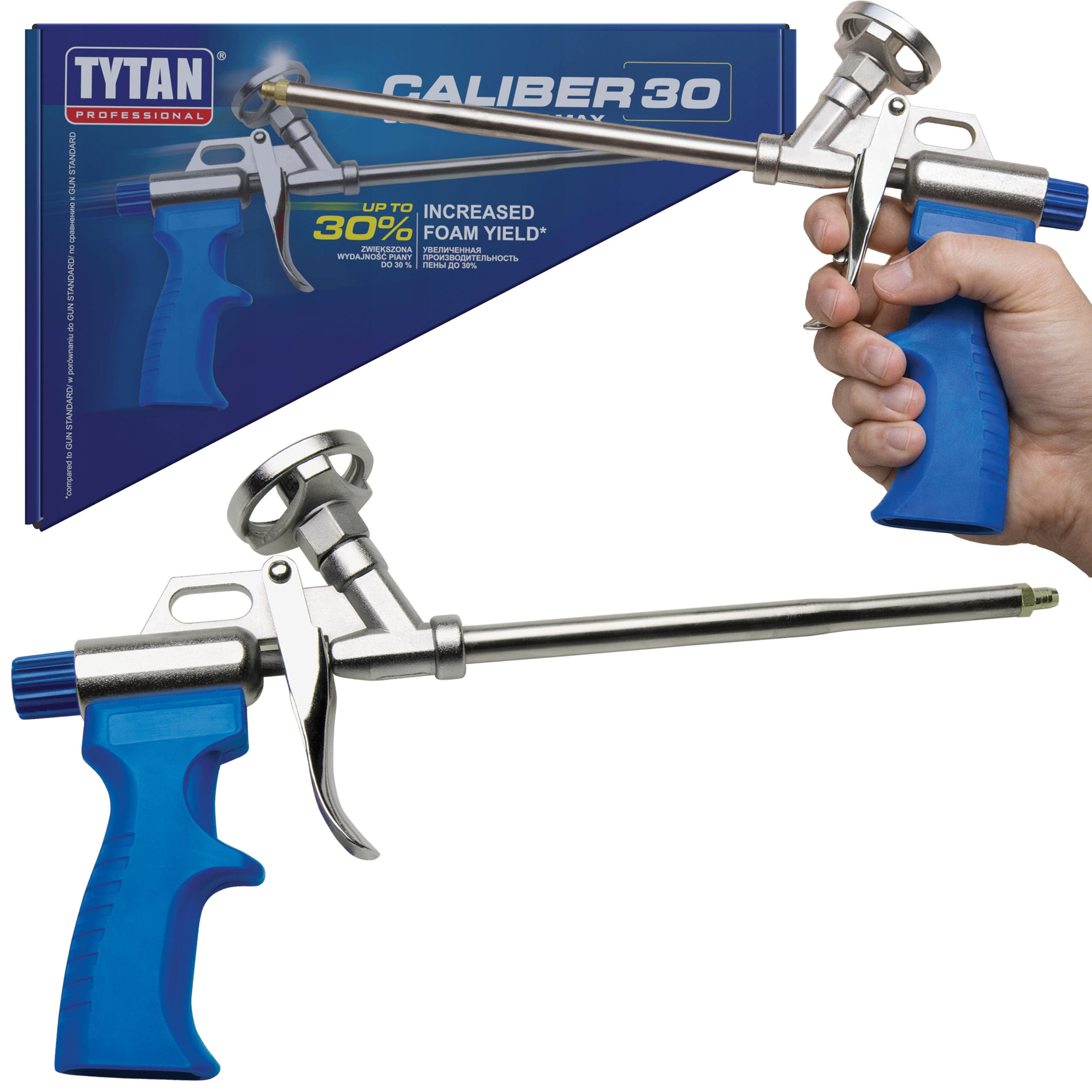 Pistolet Do Pianki Piany Montażowej Kleju Tytan Professional Metalowy