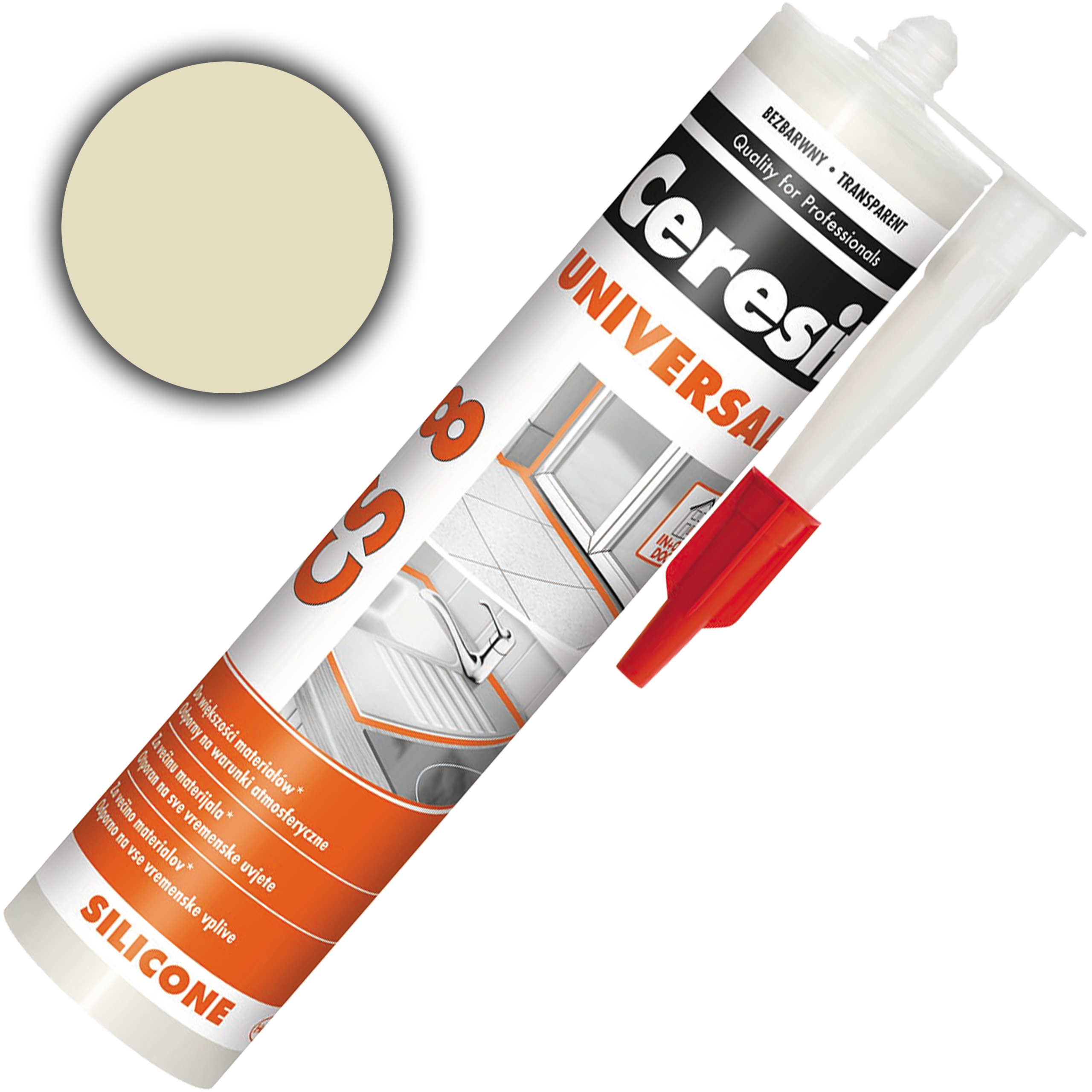 Silikon Neutralny Ceresit CS8 Uniwersalny Uszczelniacz Bezbarwny 280 ml