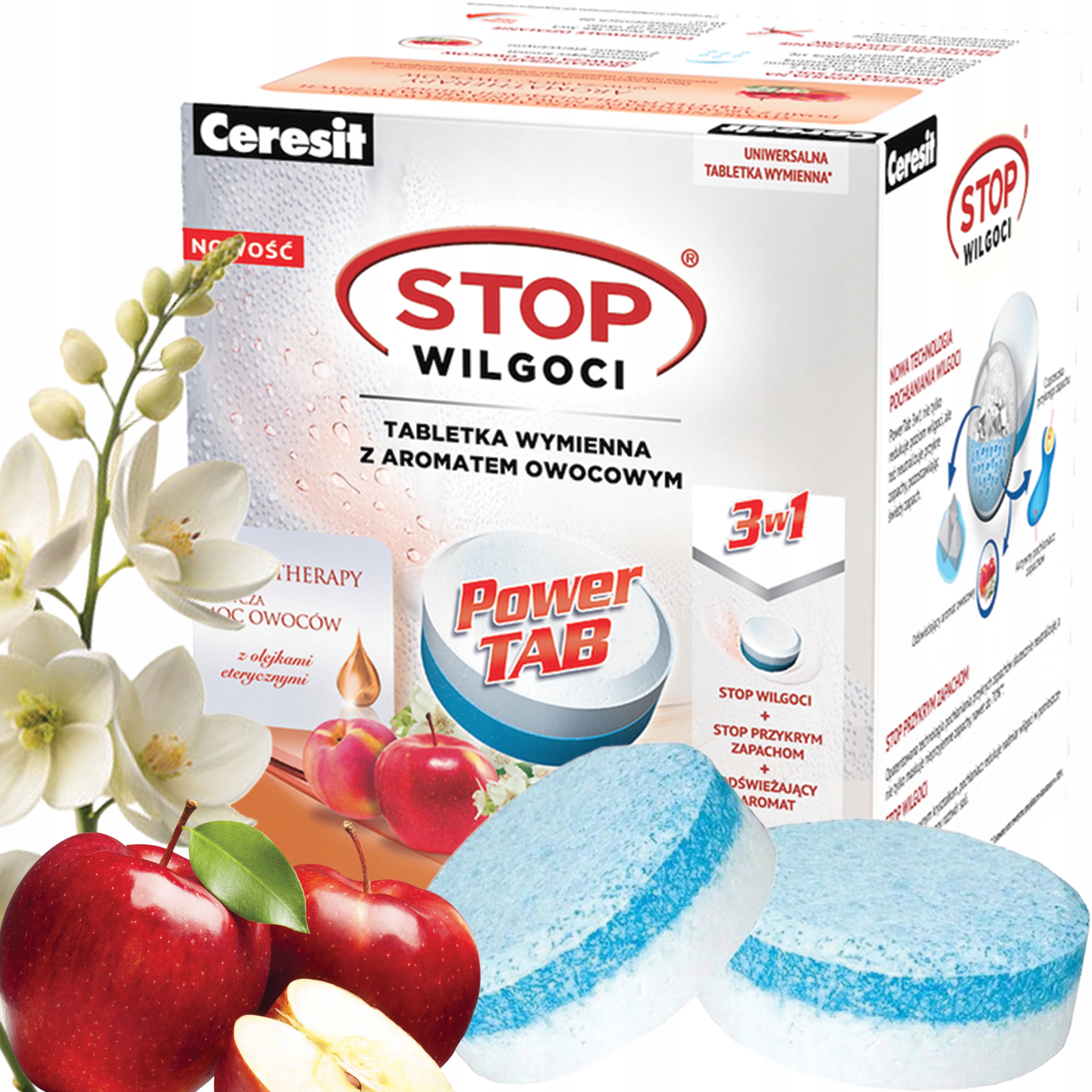 Wkłady Do Pochłaniacza Wilgoci Ceresit Pearl Tabletki Owocowe 2 x 300g
