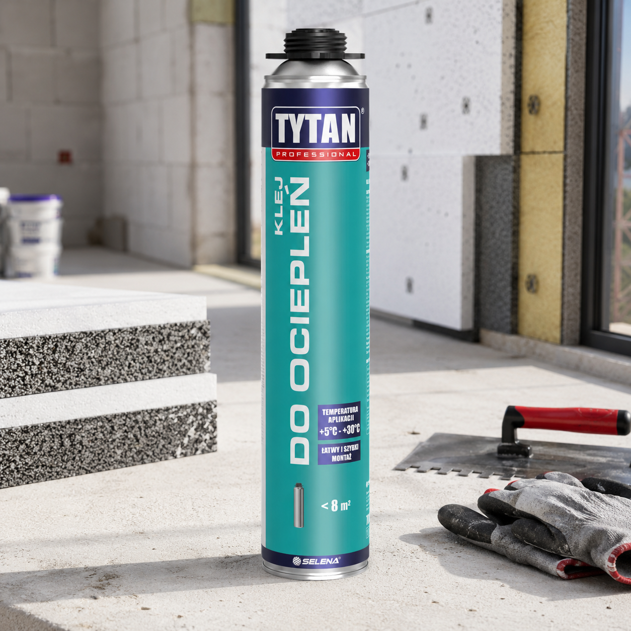 Pianoklej Do Ociepleń Styropianu Tytan Klej Poliuretanowy XPS EPS 700 ml