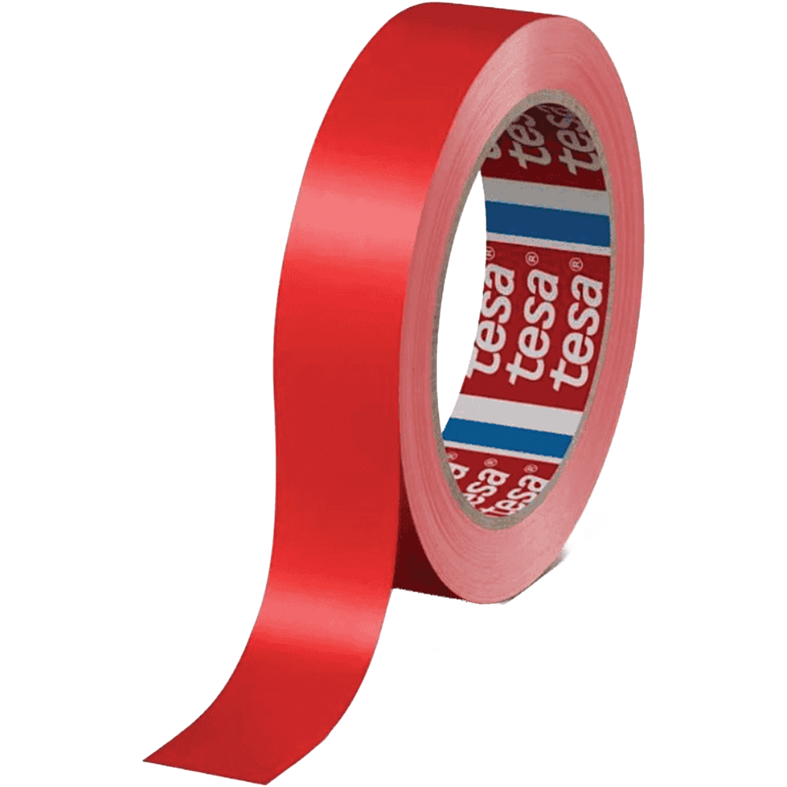 Taśma Klejąca Pakowa Tesa 60404 PVC SPVC Kauczuk 19mm x 66m Mocna Czerwona