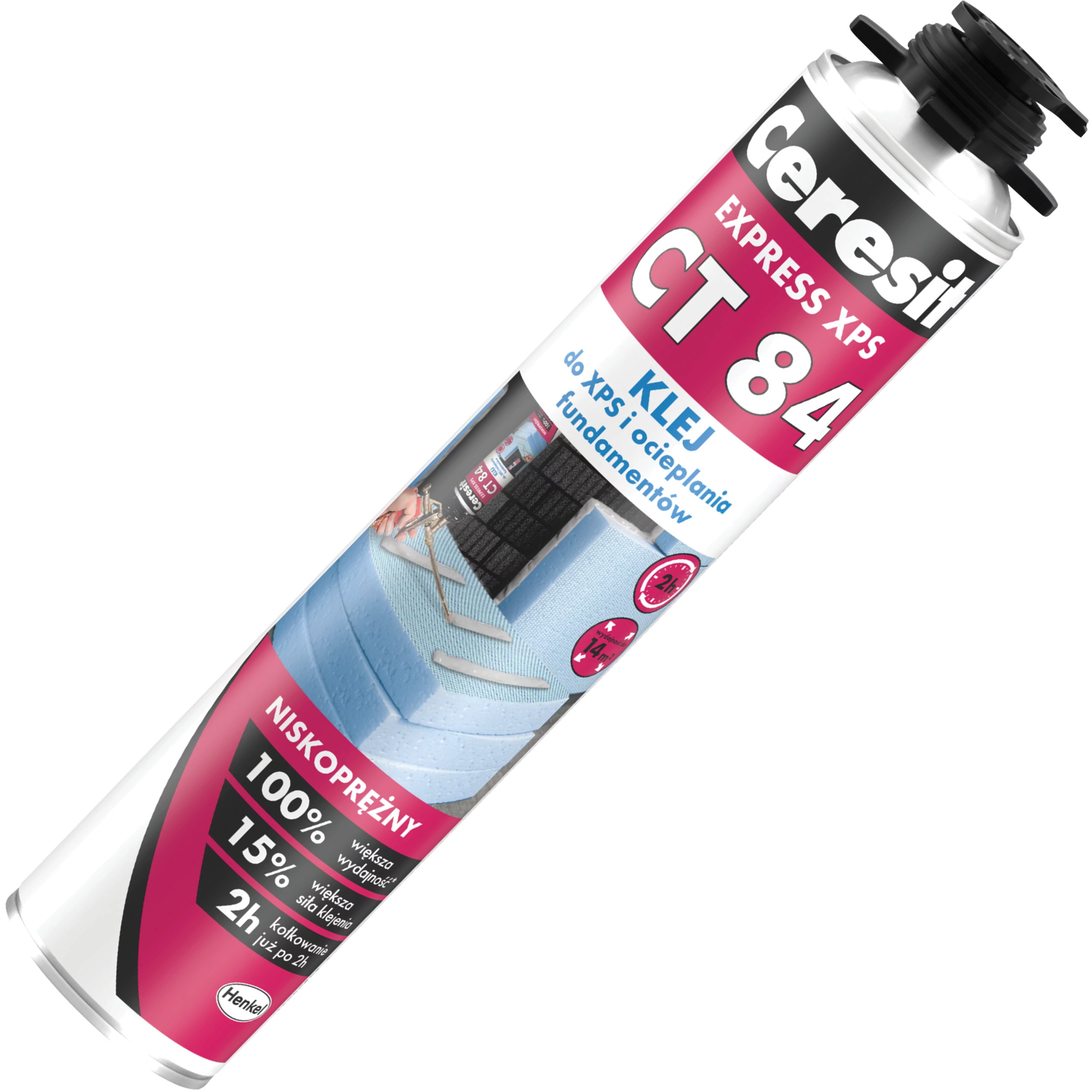 Klej Do Styropianu Ceresit CT84 EXPRESS XPS Piana Mocny Pianoklej 750 ml