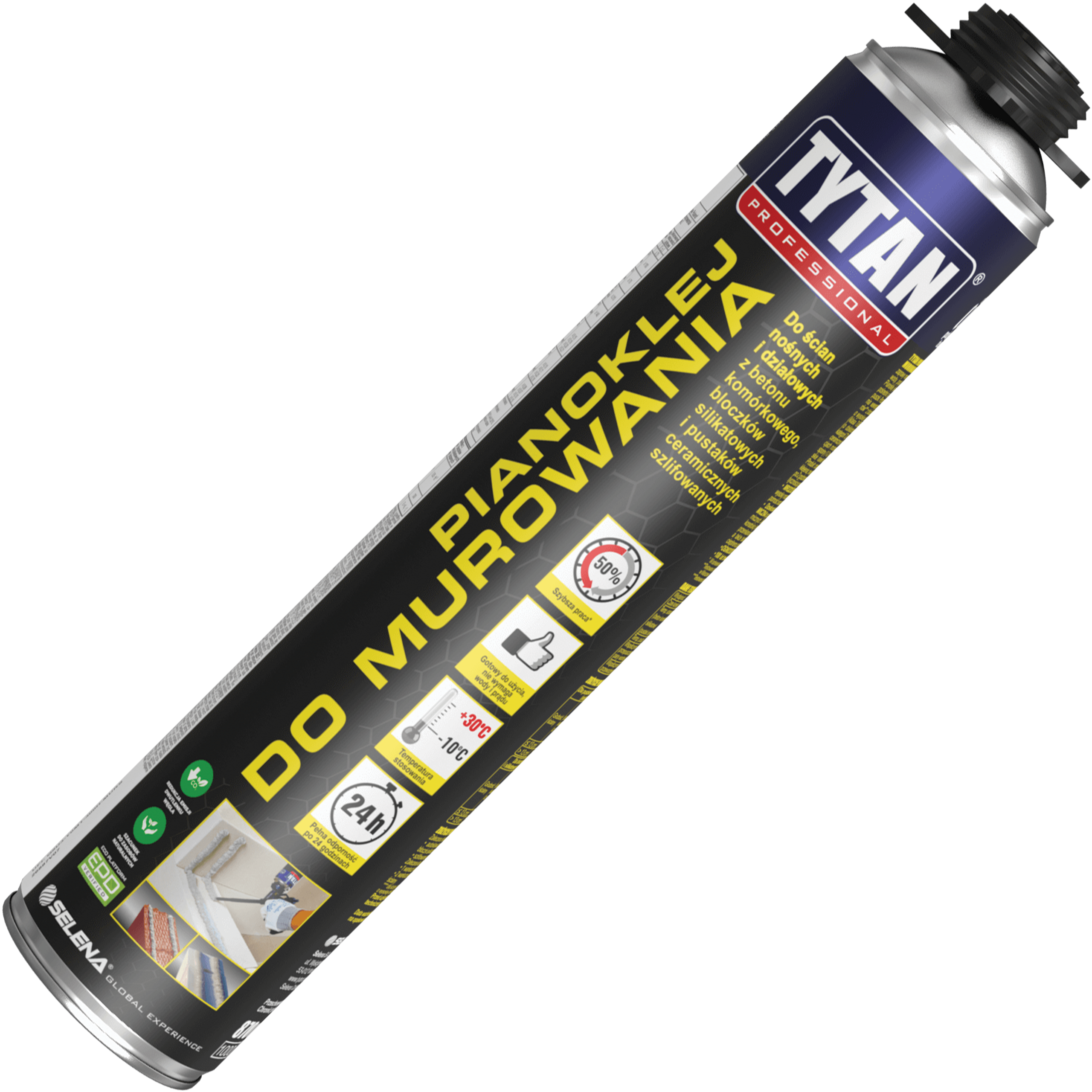 Pianoklej Do Murowania Tytan Professional Klej Piana Gotowa Zaprawa 870 ml