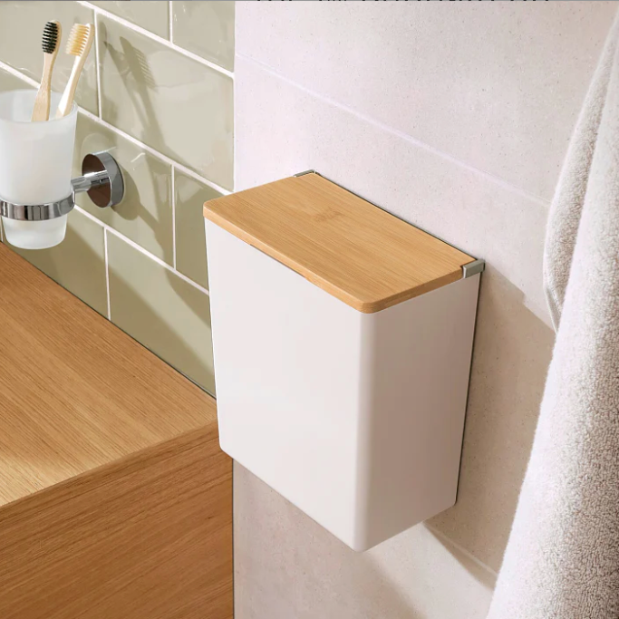 Koszyk Łazienkowy Samoprzylepny Tesa BABOO Organizer Do Łazienki Biały