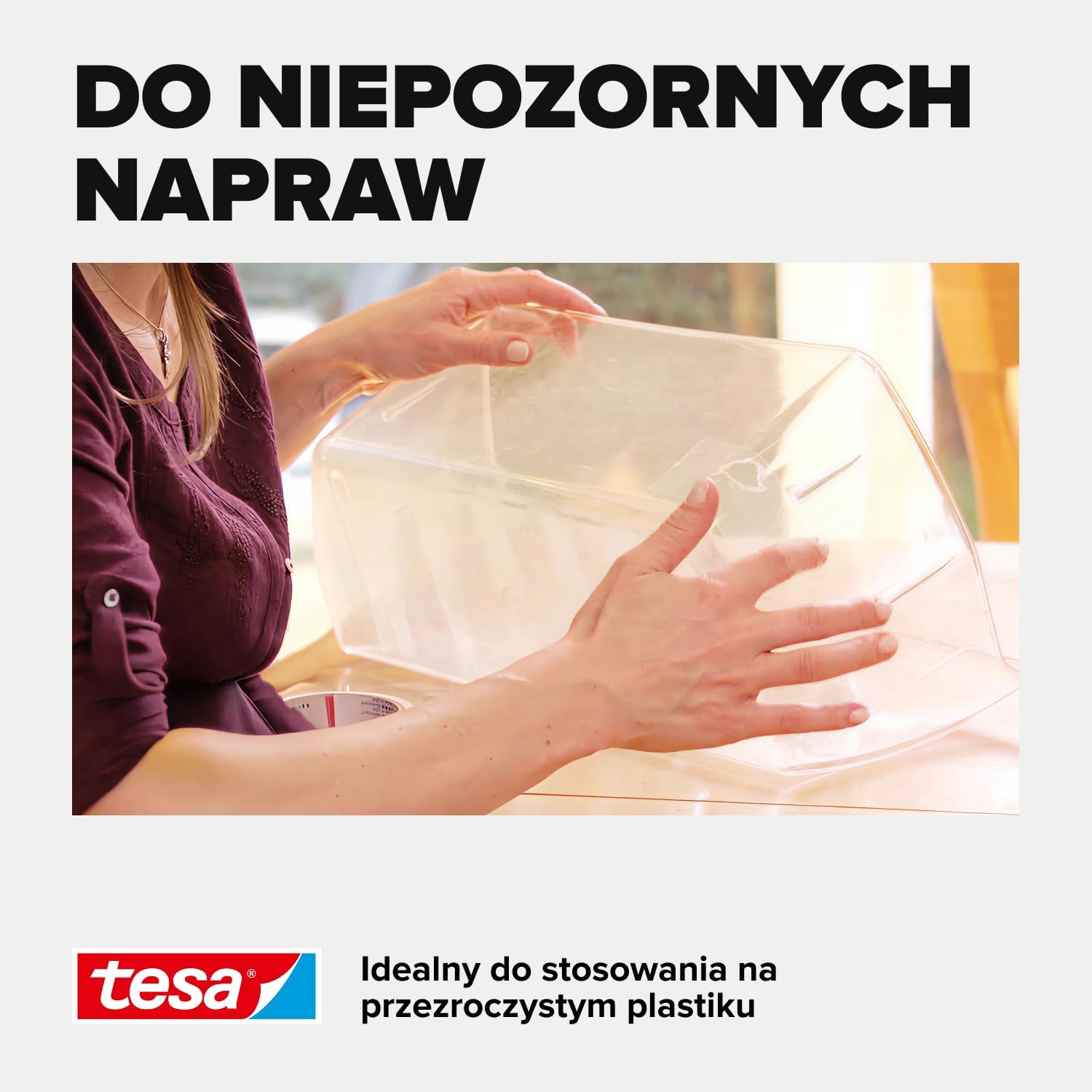 Taśma Naprawcza Samoprzylepna Tesa Wodoodporna 50 mm x 10 m Przezroczysta