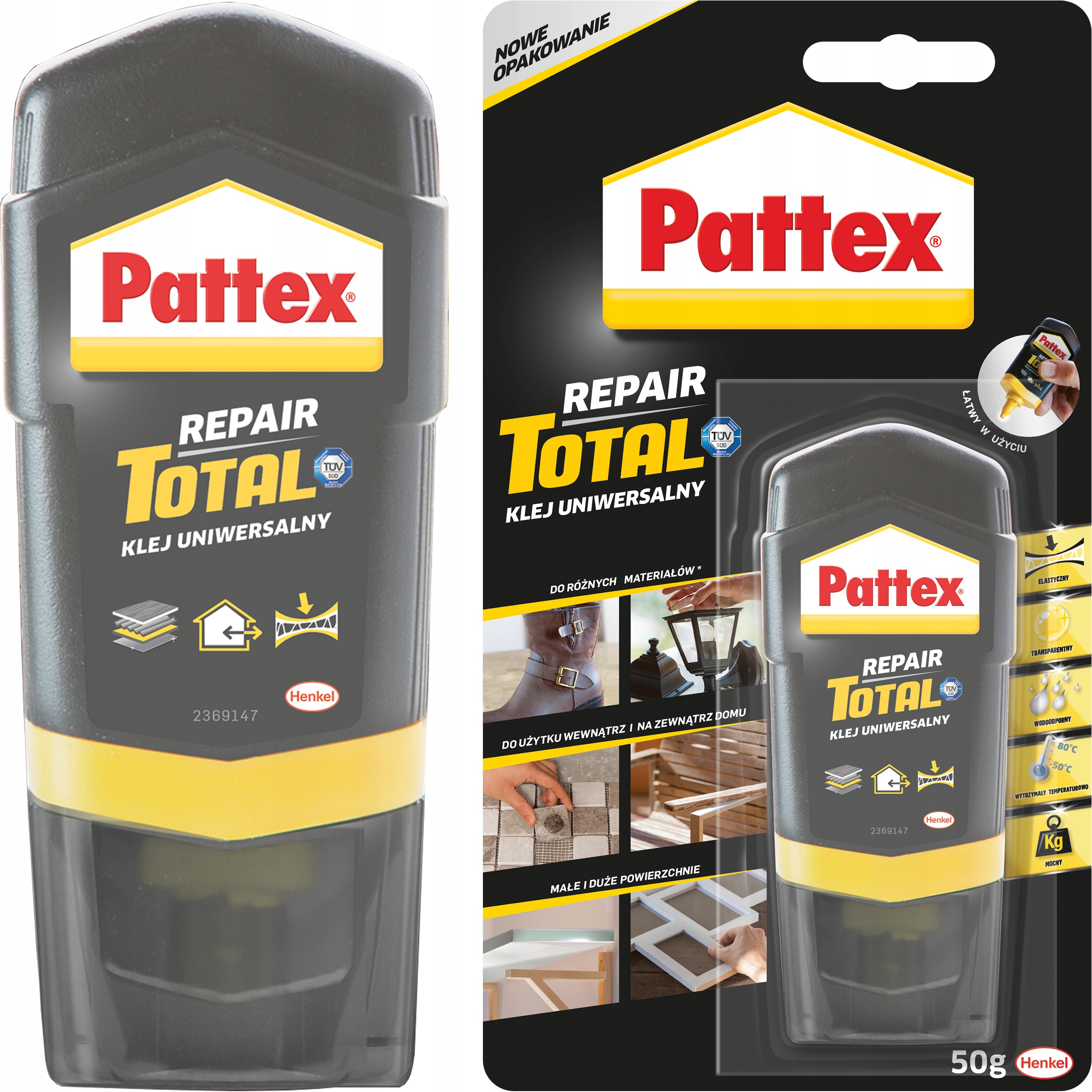 Klej Uniwersalny Wielofunkcyjny Pattex Repair Total Elastyczny Mocny 50 g
