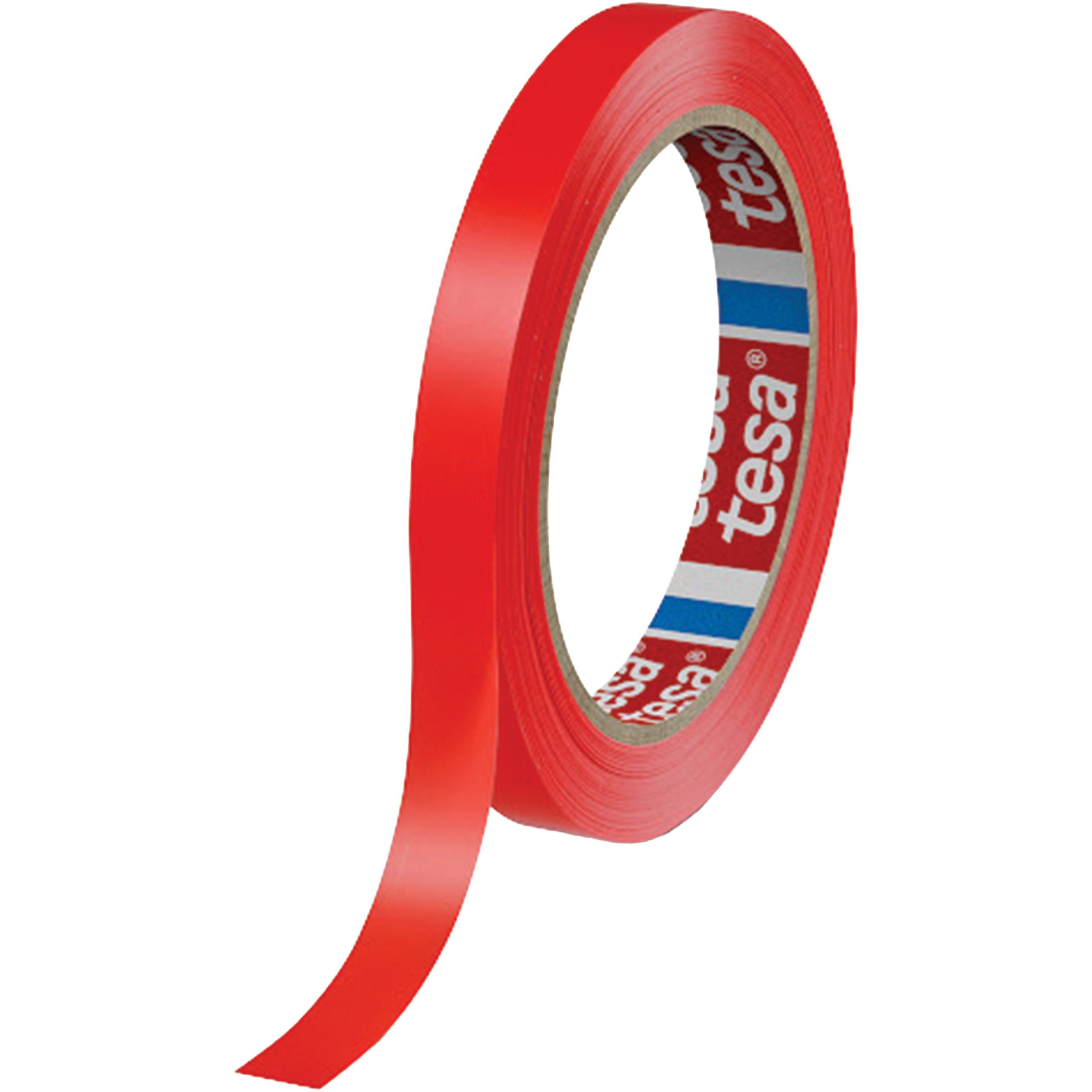 Taśma Klejąca Pakowa Tesa 60404 PVC SPVC Kauczuk 12mm x 66m Mocna Czerwona