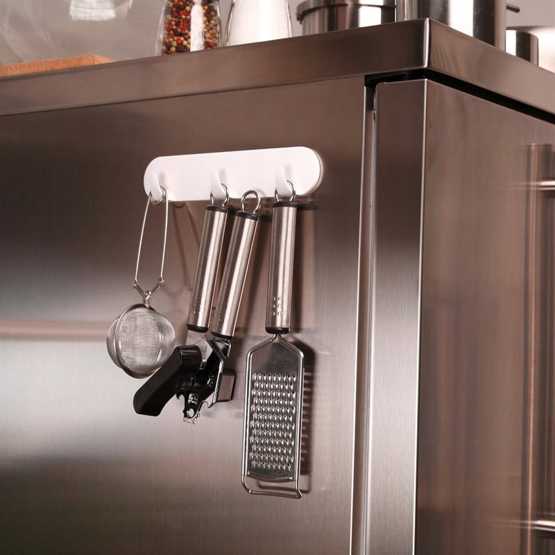 Haczyk Samoprzylepny Tesa POWERSTRIPS Potrójny Srebrny do Wieszania 3 kg